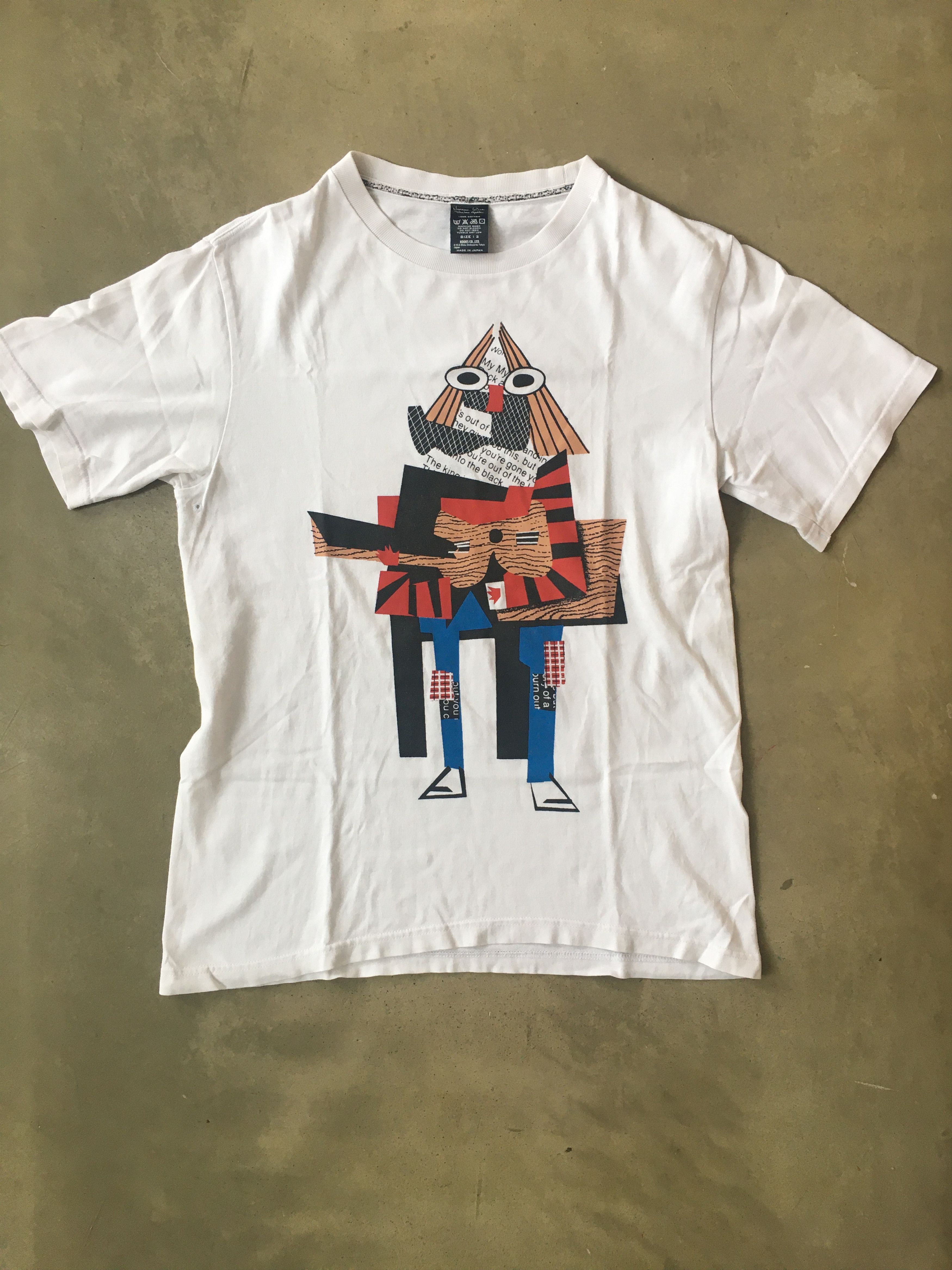 Number (N)ine kurt cobain Piccaso tee 07 BIRDS WT 2