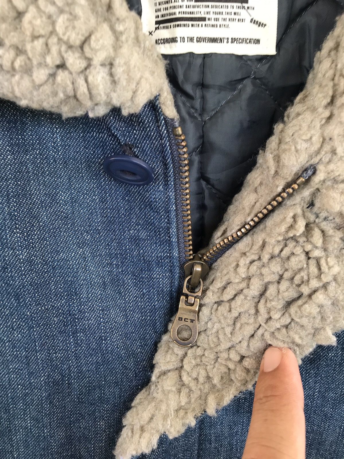 Boycott Japanese Brand Boycott Denim Sherpa Streetwear Jacket Size US S / EU 44-46 / 1 - 4 Thumbnail