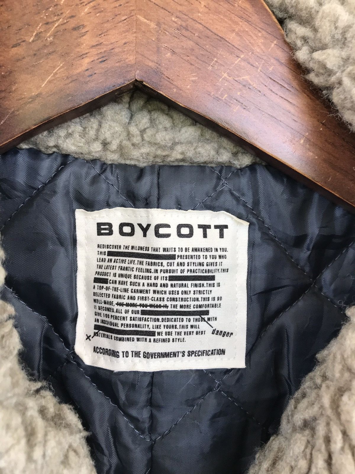 Boycott Japanese Brand Boycott Denim Sherpa Streetwear Jacket Size US S / EU 44-46 / 1 - 2 Thumbnail
