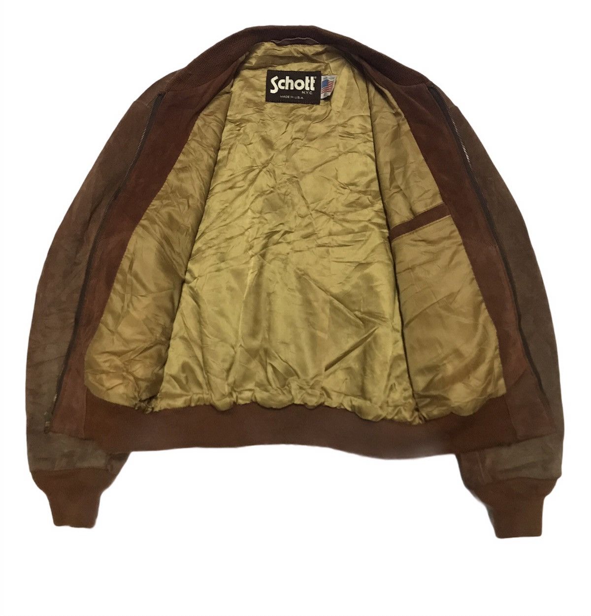 Other Vtg Schott Suede Leather Jacket Size US M / EU 48-50 / 2 - 9 Thumbnail