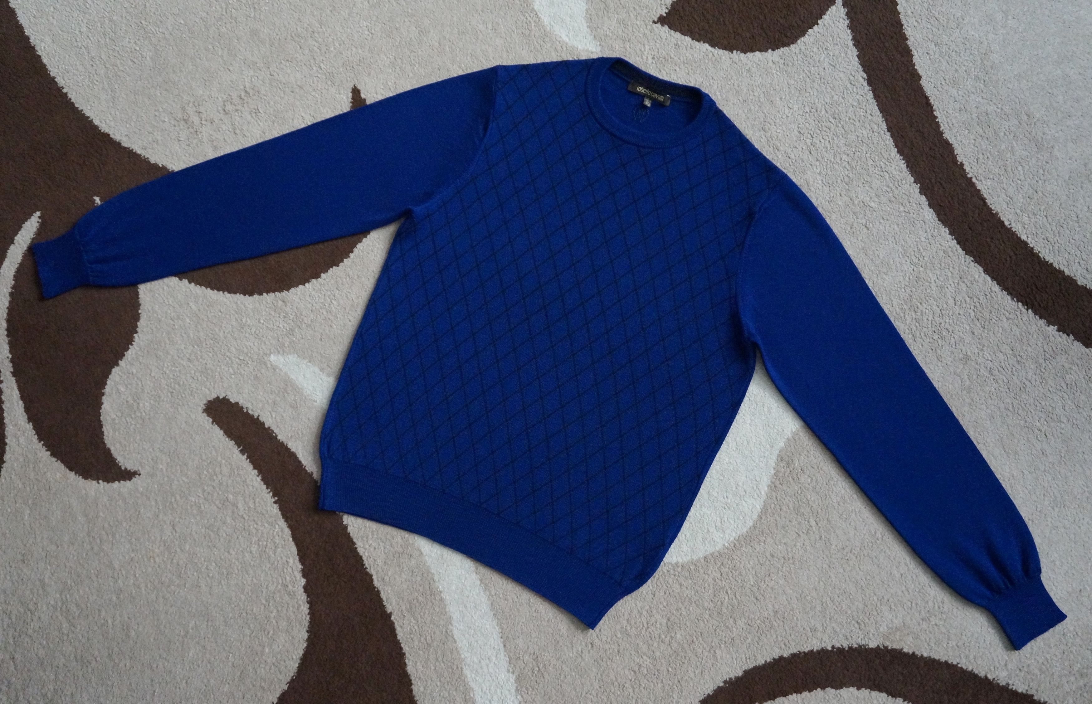 ROBERTO CAVALLI wool sweater. Size M. Made in Italy