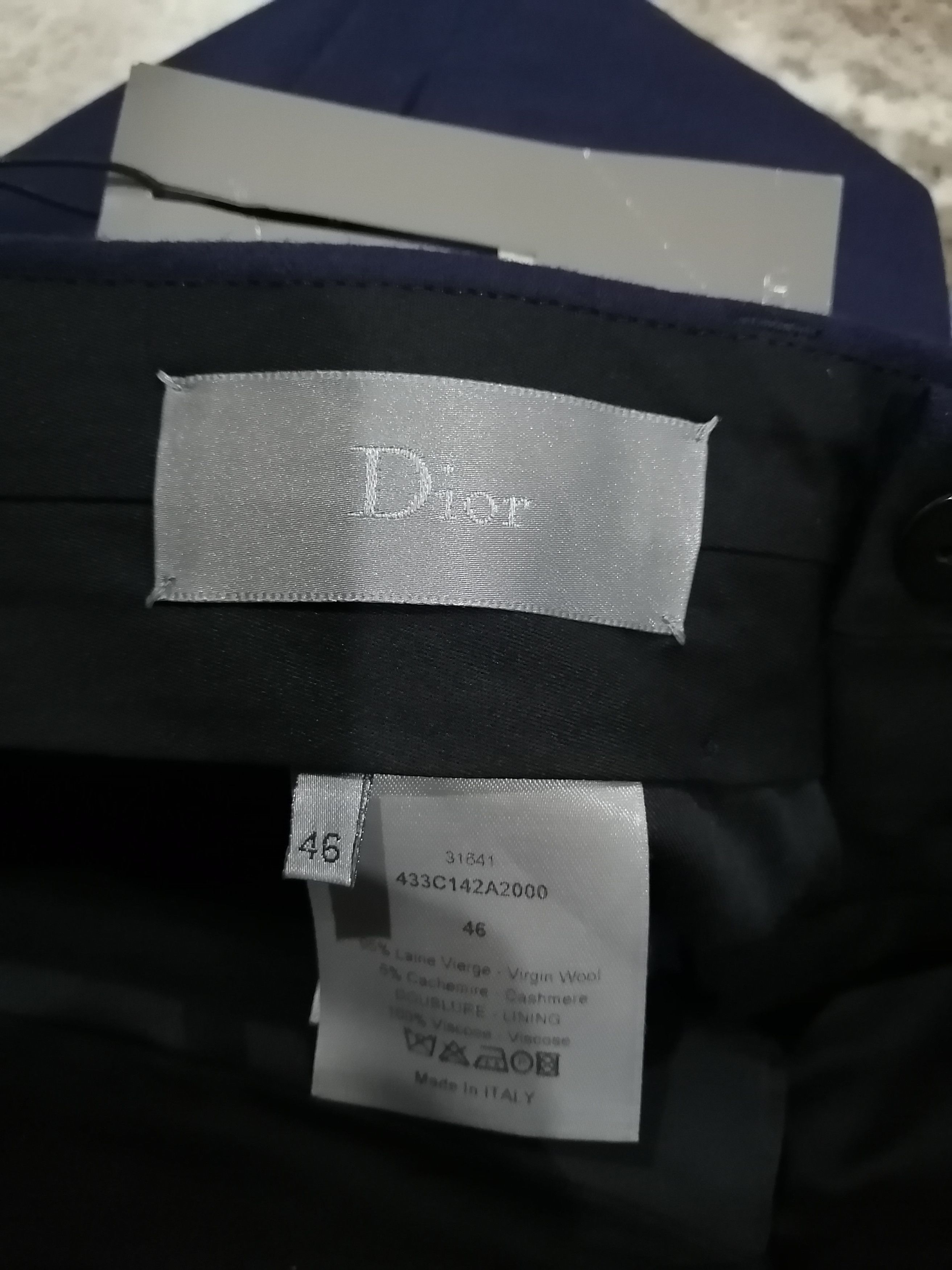 Dior × Hedi Slimane Dior Homme Pantaloni Wool Cargo Pants Size US 33 - 12 Thumbnail