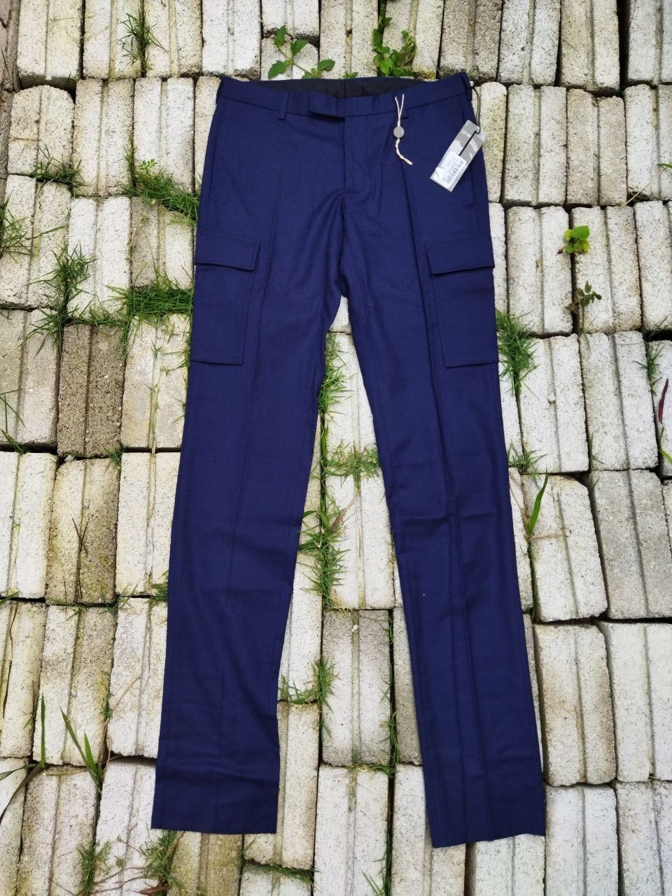 Dior × Hedi Slimane Dior Homme Pantaloni Wool Cargo Pants Size US 33 - 1 Thumbnail
