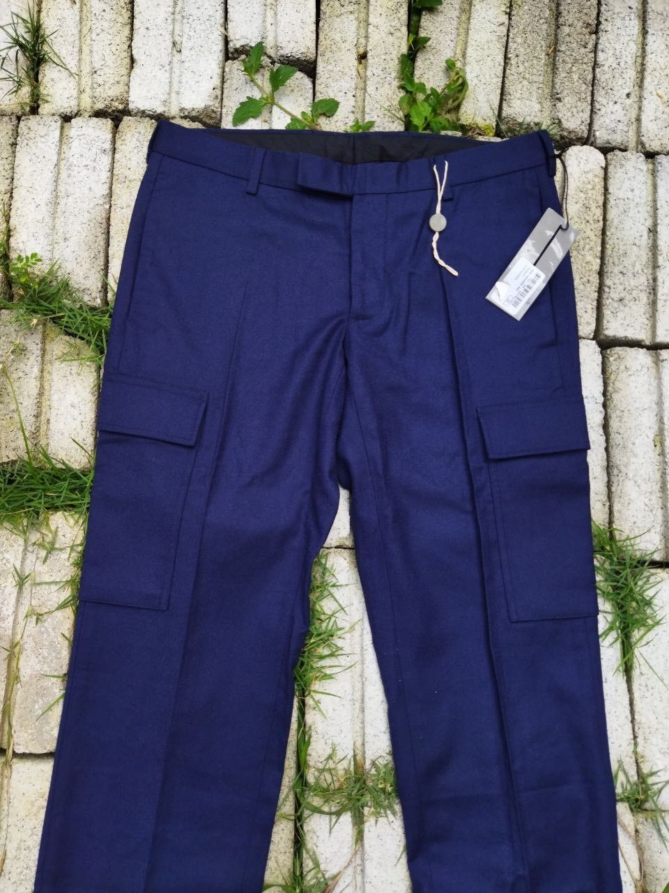 Dior × Hedi Slimane Dior Homme Pantaloni Wool Cargo Pants Size US 33 - 3 Thumbnail