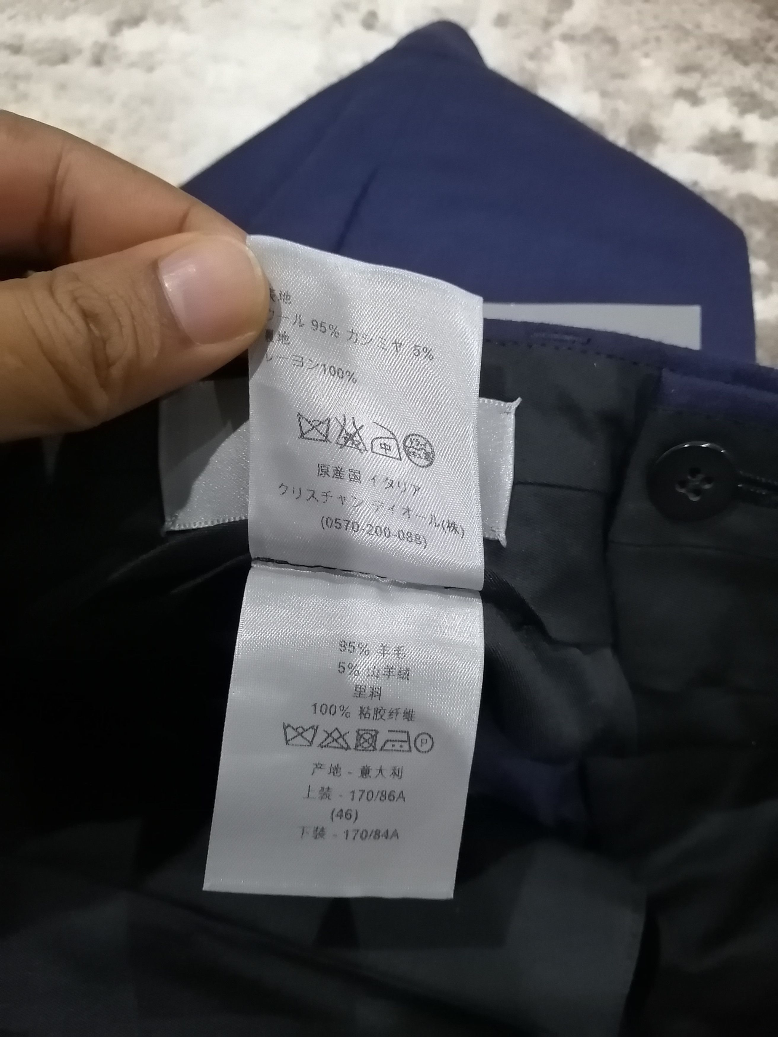 Dior × Hedi Slimane Dior Homme Pantaloni Wool Cargo Pants Size US 33 - 11 Thumbnail