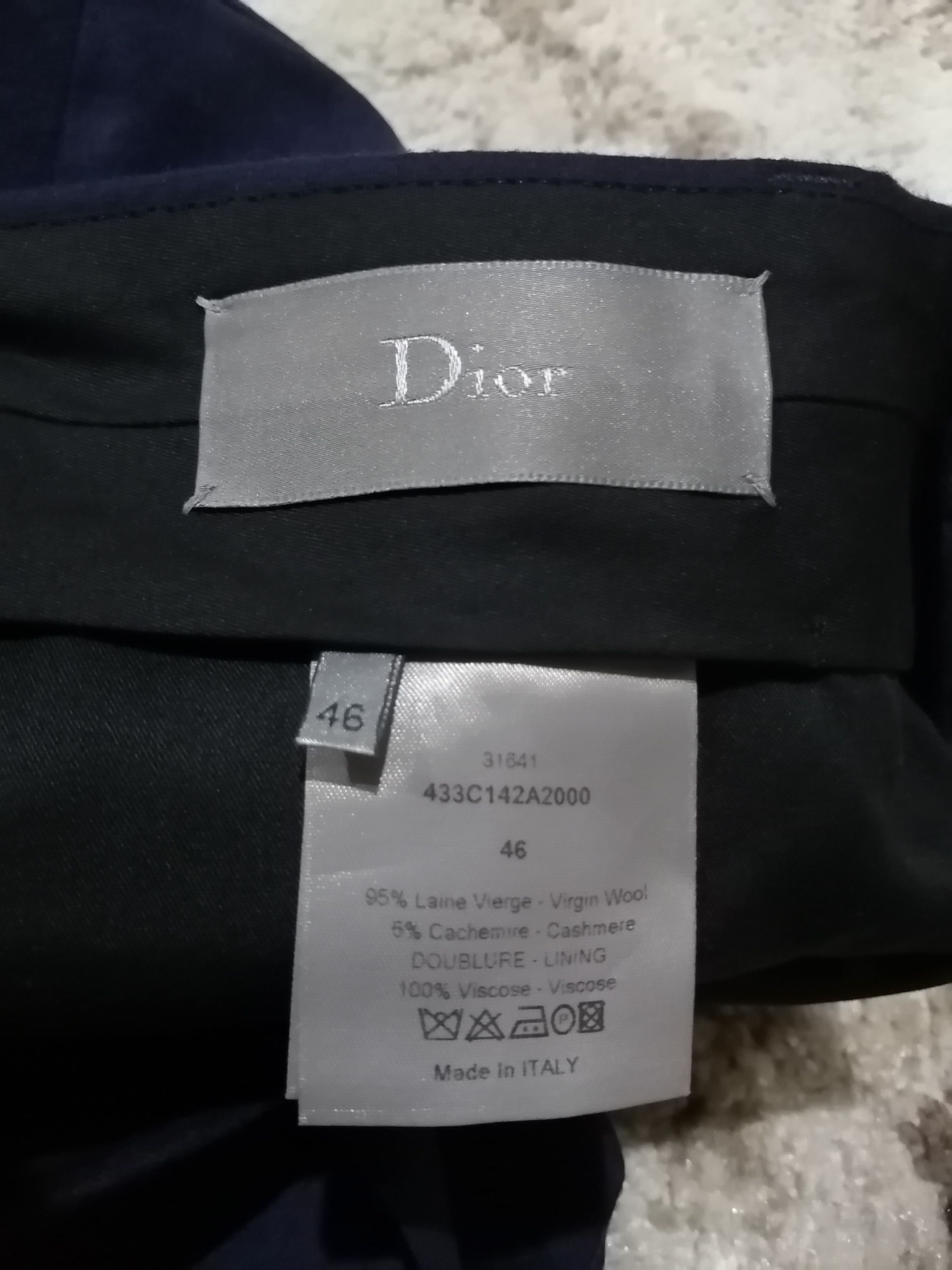 Dior × Hedi Slimane Dior Homme Pantaloni Wool Cargo Pants Size US 33 - 19 Thumbnail