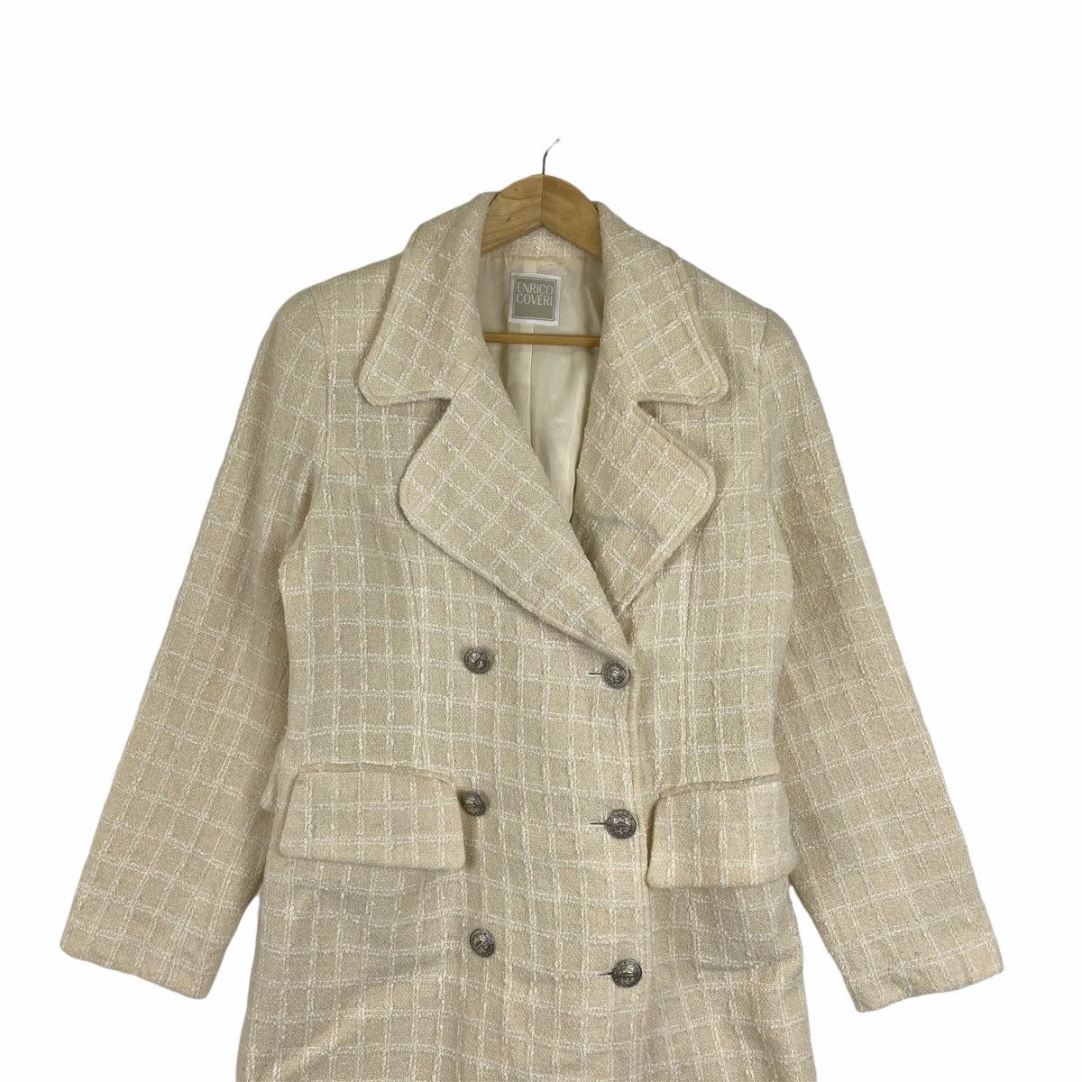 Designer × Enrico Coveri Vintage ENRICO COVERI Fashion Designer Trench Coat Jacket Size US M / EU 48-50 / 2 - 5 Thumbnail
