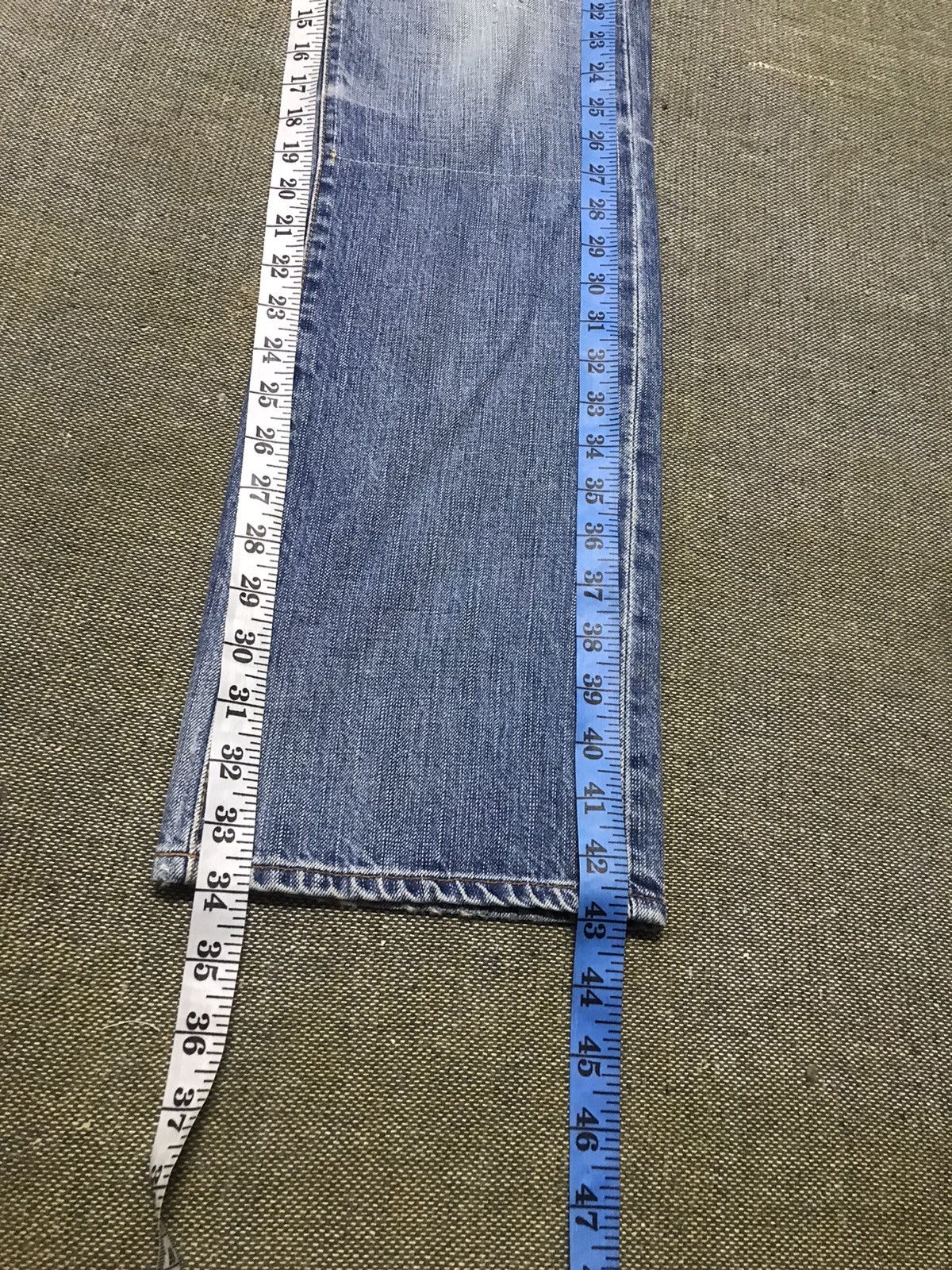 AG Adriano Goldschmied Adriano Goldschmied Straight Leg Distressed Denim Jeans Size US 32 / EU 48 - 15 Thumbnail