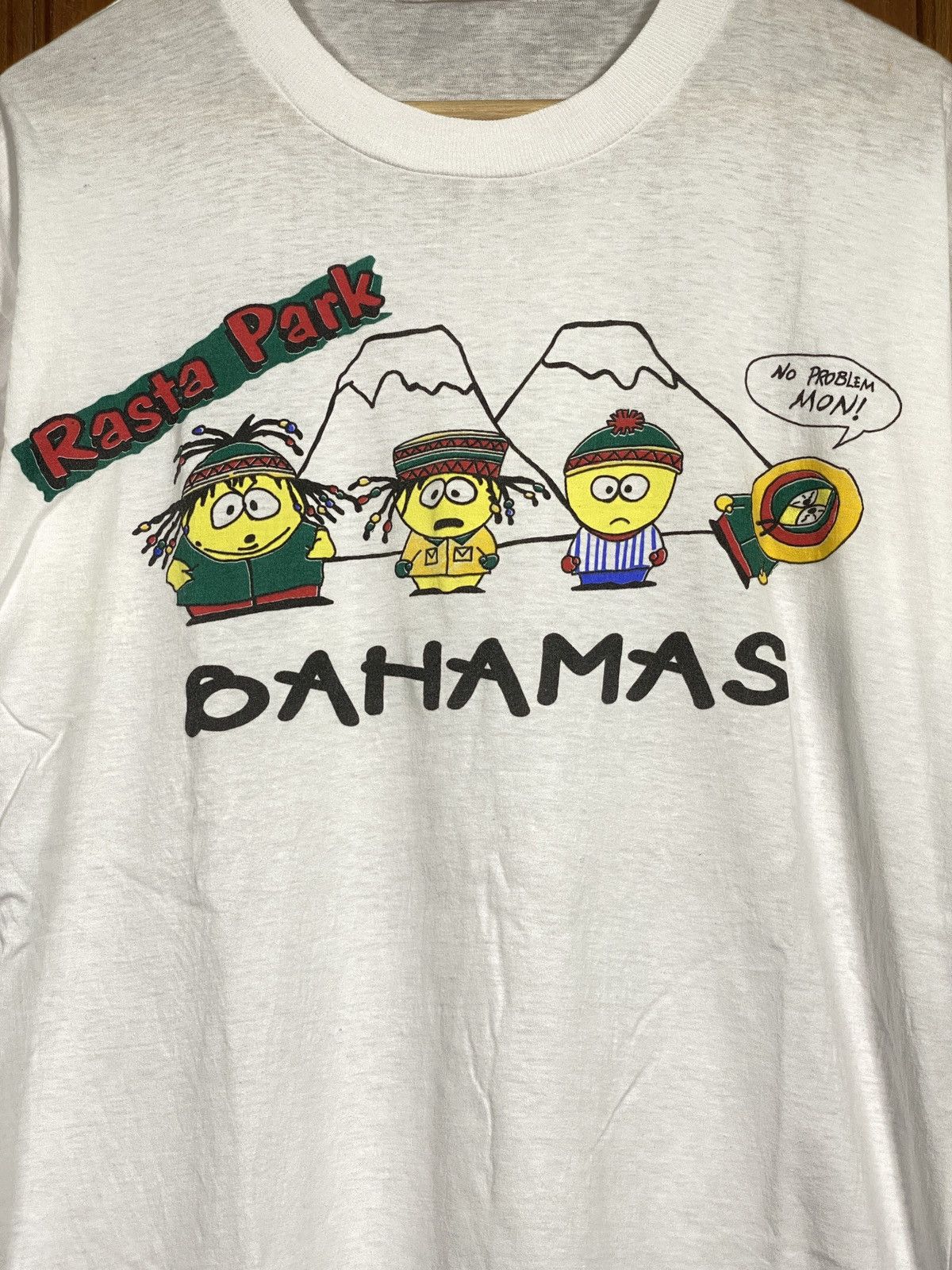 Cartoon Network × Vintage Vintage South Park Rasta Park Bahamas Parody Tee Size US XL / EU 56 / 4 - 2 Thumbnail