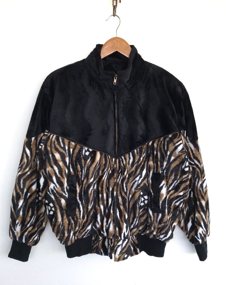 Other Leopard Velvet Jacket Streetwear Casual Jacket Size US M / EU 48-50 / 2 - 1 Thumbnail