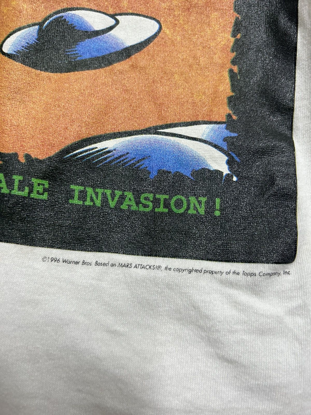 Vintage Vintage 90s Toppps Mars Attack Tim Burton Rare Movie Tee Size US S / EU 44-46 / 1 - 4 Thumbnail