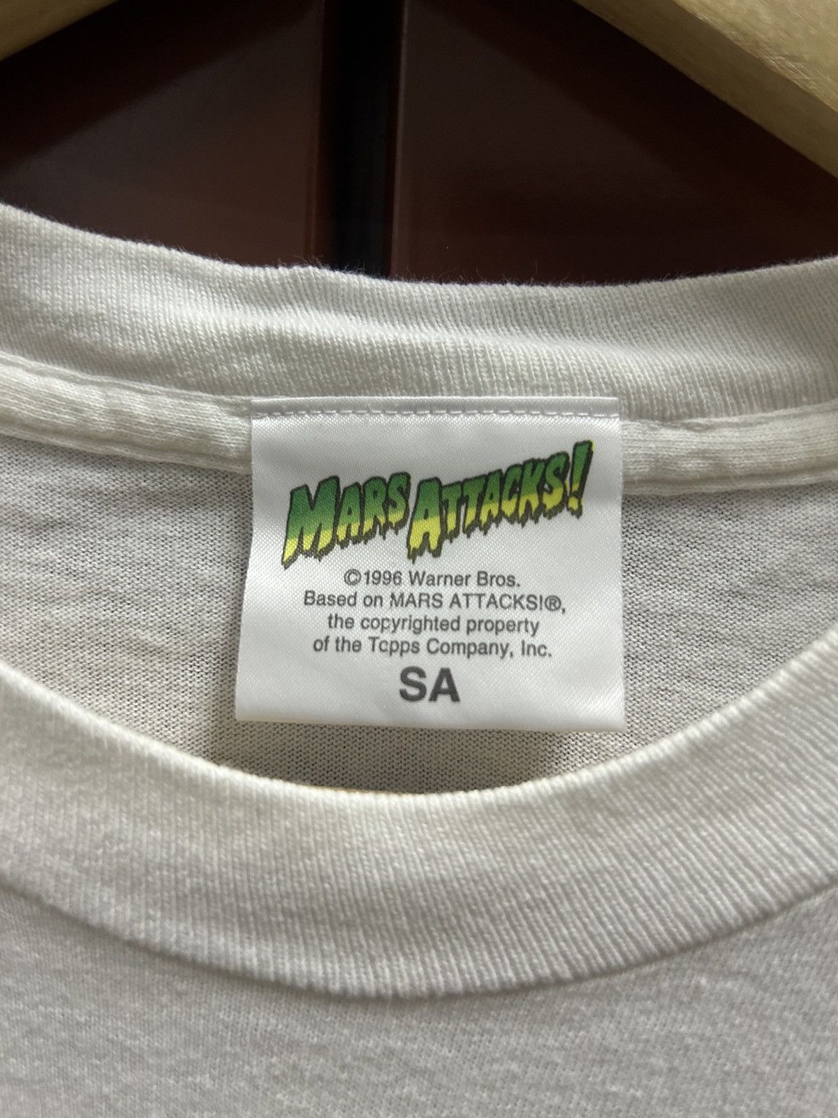 Vintage Vintage 90s Toppps Mars Attack Tim Burton Rare Movie Tee Size US S / EU 44-46 / 1 - 5 Thumbnail