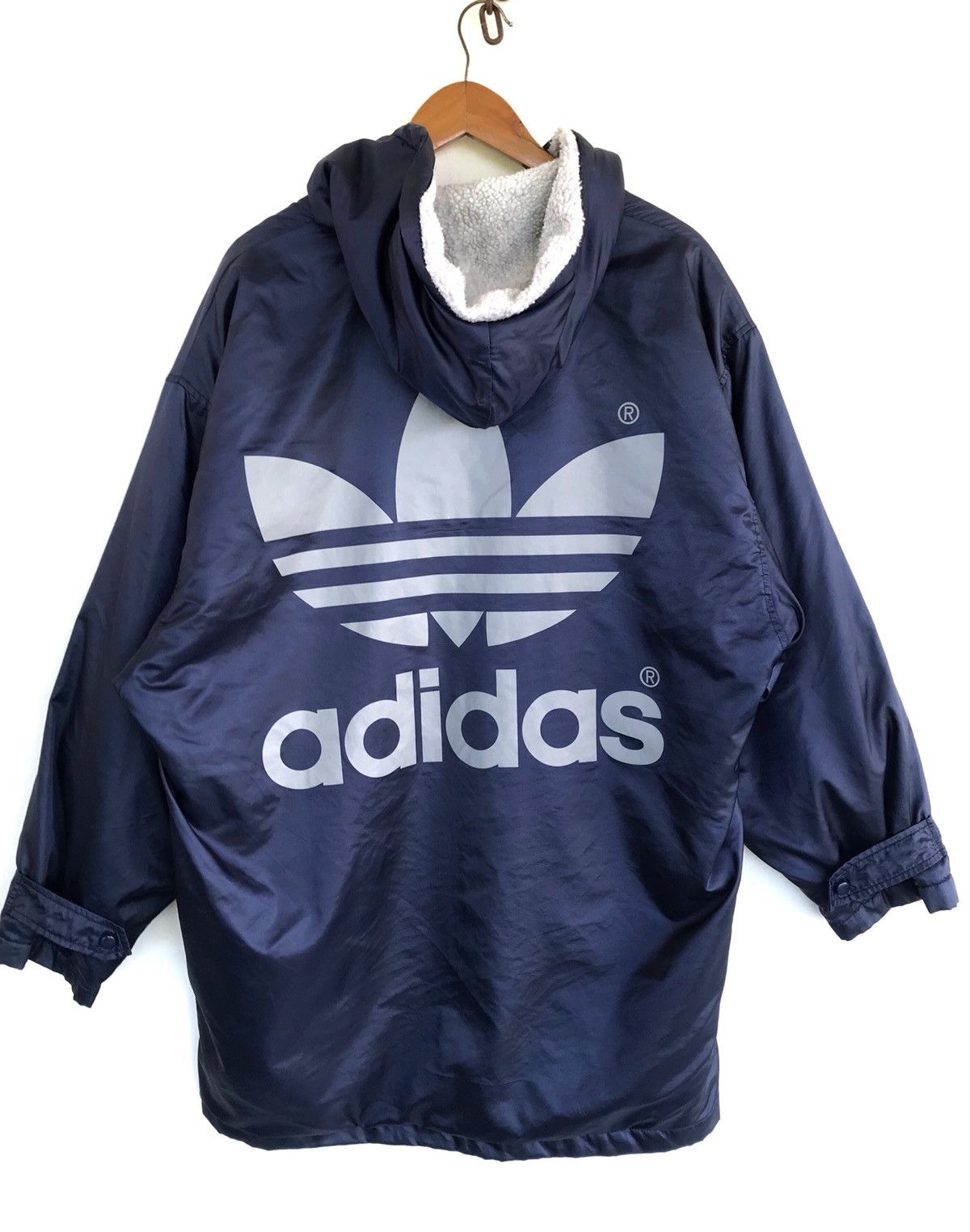 Adidas Adidas Big Logo Streetwear Adidas Spellout Hoodie Jacket Size US XL / EU 56 / 4 - 1 Thumbnail