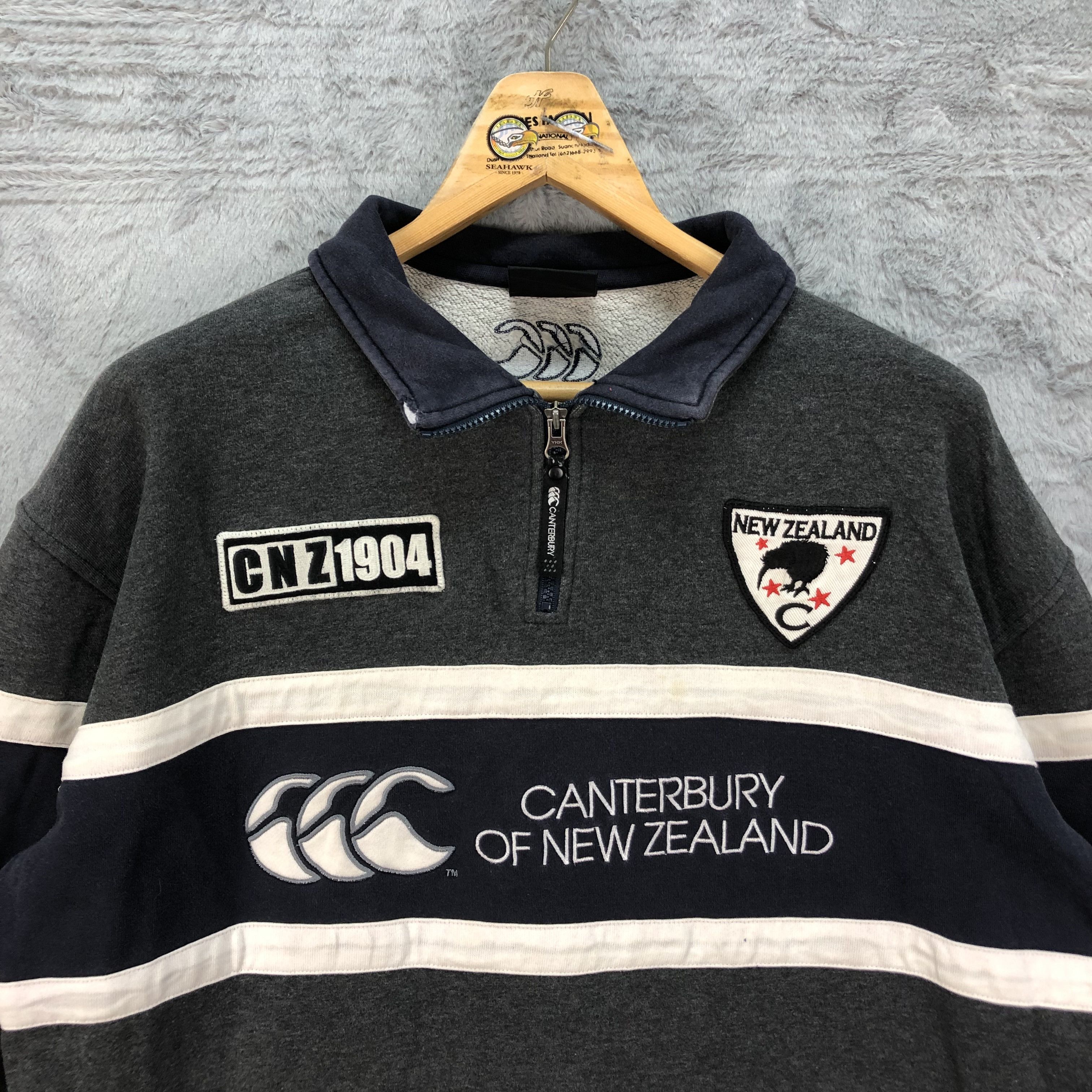Canterbury of New Zealand Canterbury Embroidery Big Logo Polo Rugby Shirt #4606-168 Size US L / EU 52-54 / 3 - 2 Thumbnail