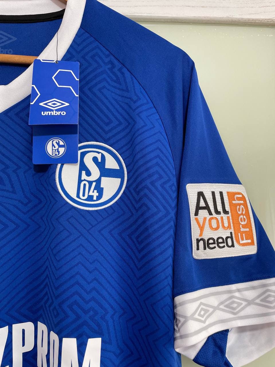 Umbro Schalke 2018-2019 Home Soccer Jersey Football Kit Shirt Size US XL / EU 56 / 4 - 4 Thumbnail