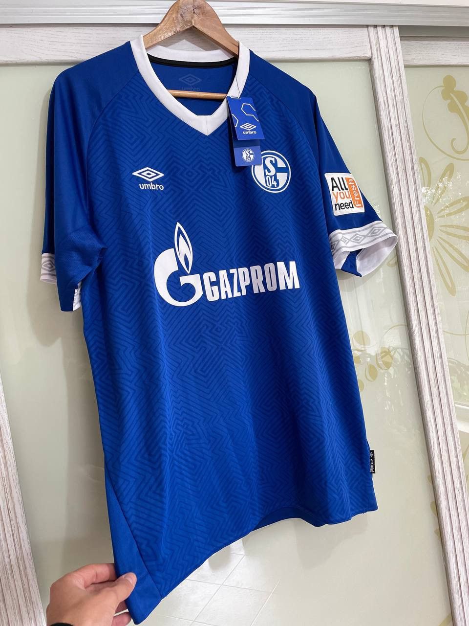 Umbro Schalke 2018-2019 Home Soccer Jersey Football Kit Shirt Size US XL / EU 56 / 4 - 2 Thumbnail