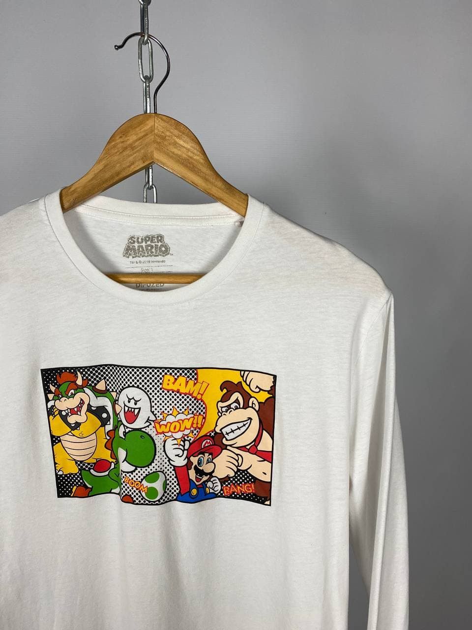 Nintendo Super Mario movie Game streetwear long sleeve size L Size US L / EU 52-54 / 3 - 2 Thumbnail