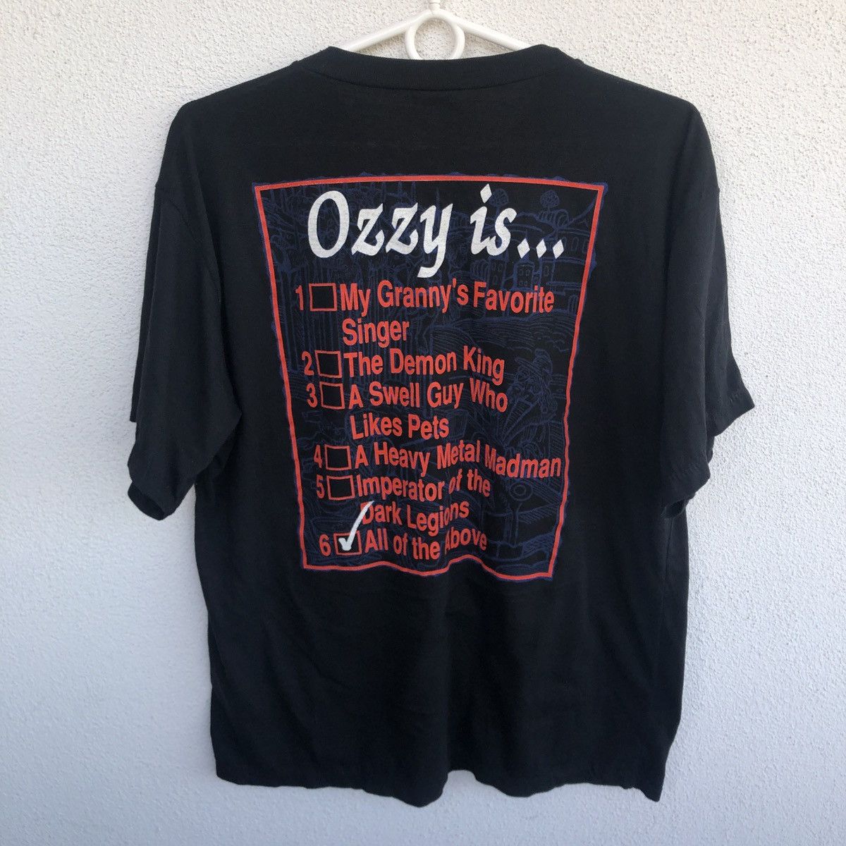 Band Tees Rare Ozzy Osbourne 1988 single stitch vintage tee Size US XL / EU 56 / 4 - 2 Thumbnail