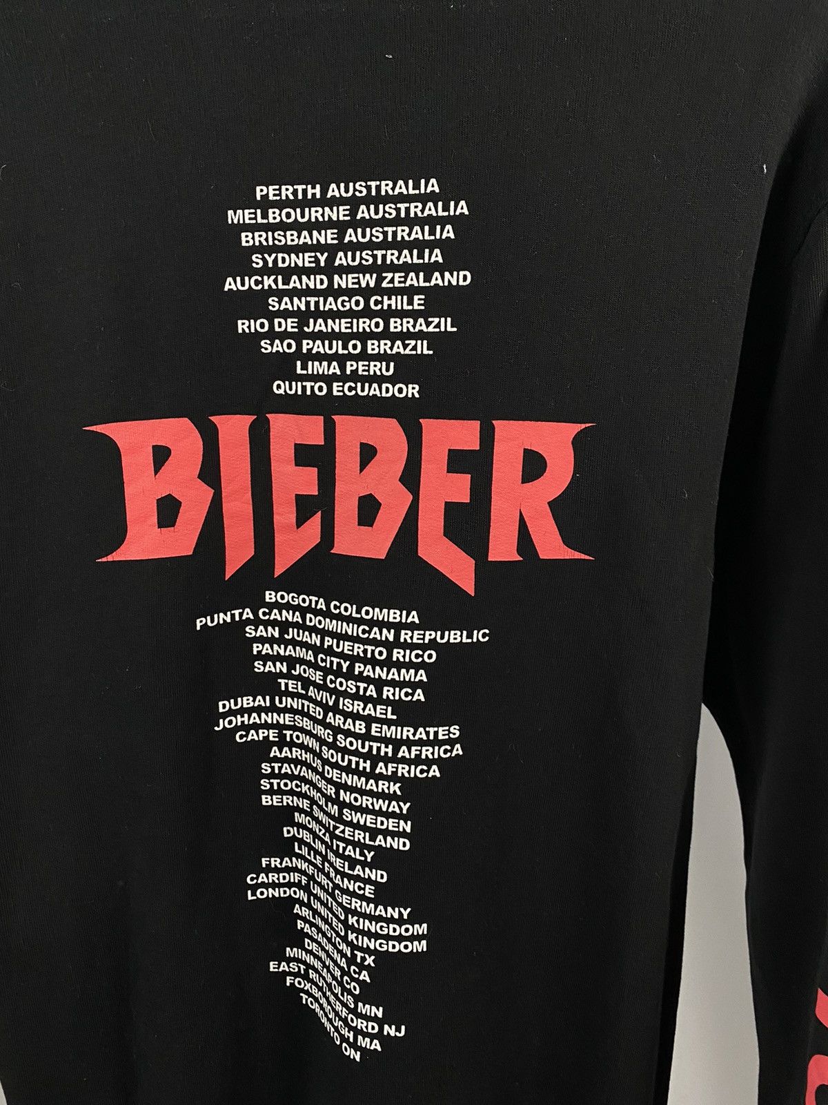 Justin Bieber Justin Bieber TEAM long sleeve streetwear overprint size S Size US S / EU 44-46 / 1 - 6 Thumbnail