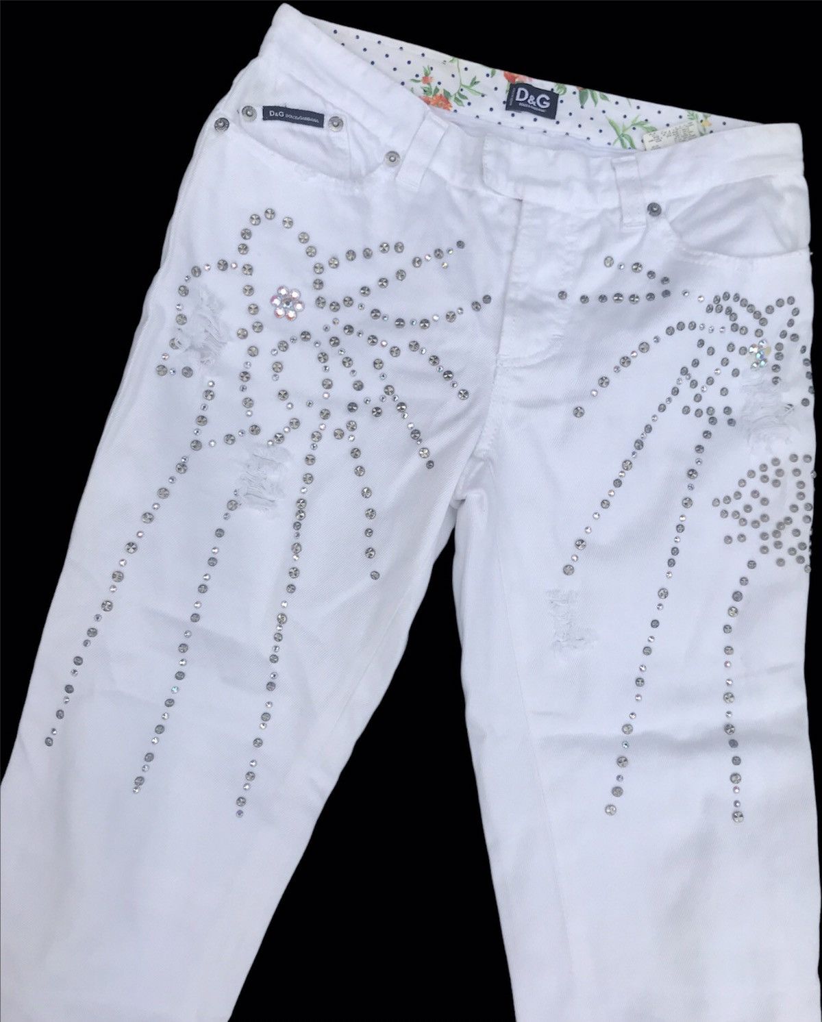 Dolce & Gabbana Dolce & Gabbana Distressed Ankle Denim Pants Size 28" / US 6 / IT 42 - 3 Thumbnail