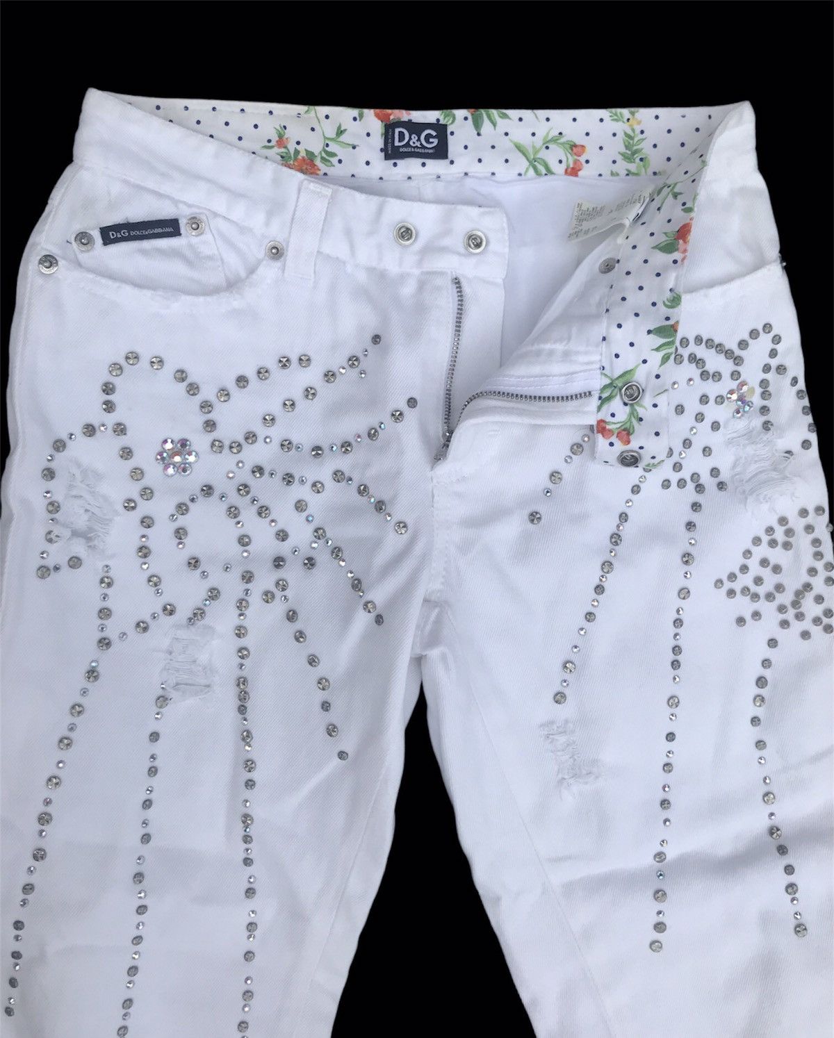Dolce & Gabbana Dolce & Gabbana Distressed Ankle Denim Pants Size 28" / US 6 / IT 42 - 4 Thumbnail