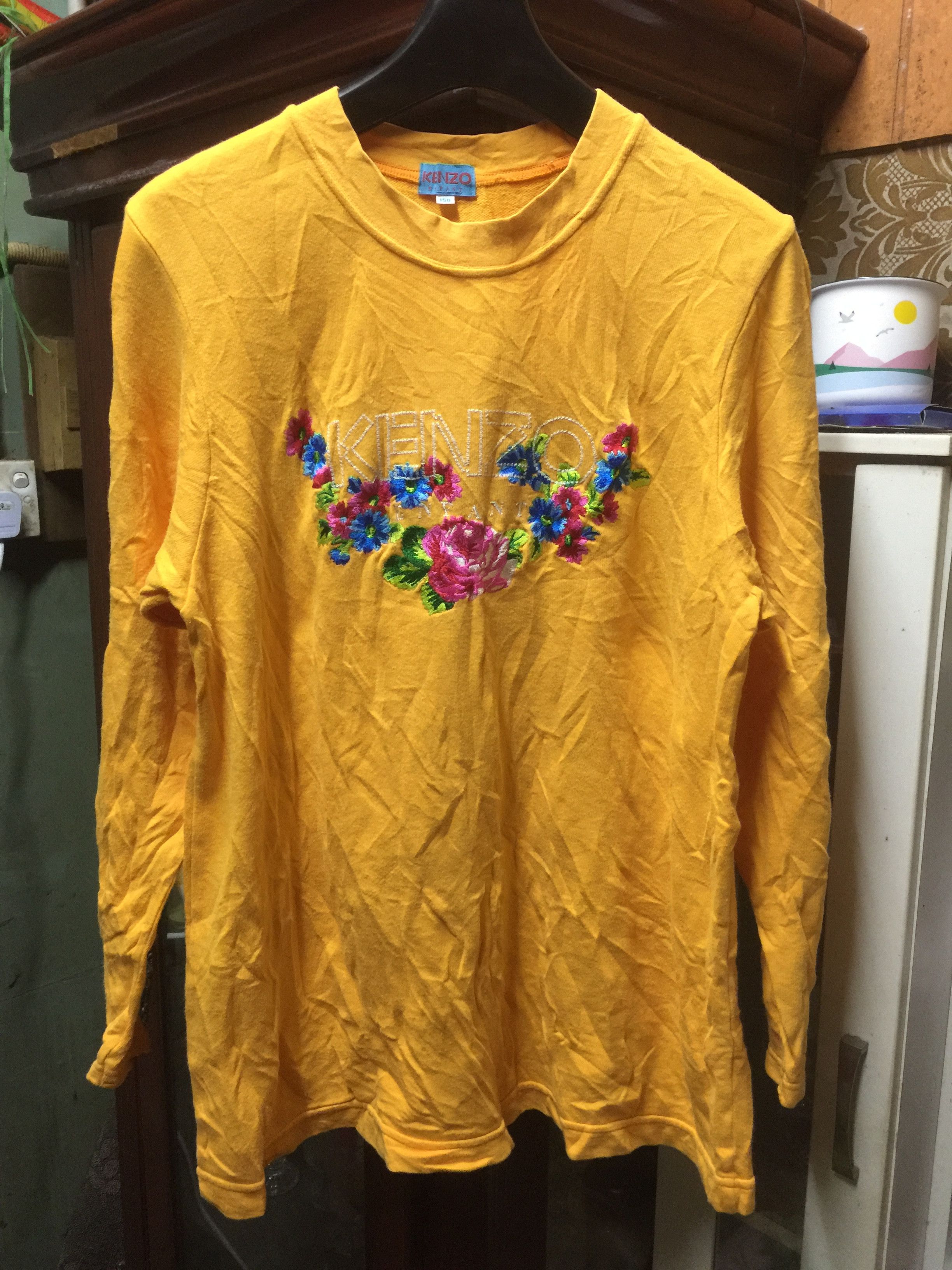 Designer × Kenzo × Vintage Kenzo Paris Flower Embroidered Long Sleeve Shirt Size US XS / EU 42 / 0 - 1 Thumbnail