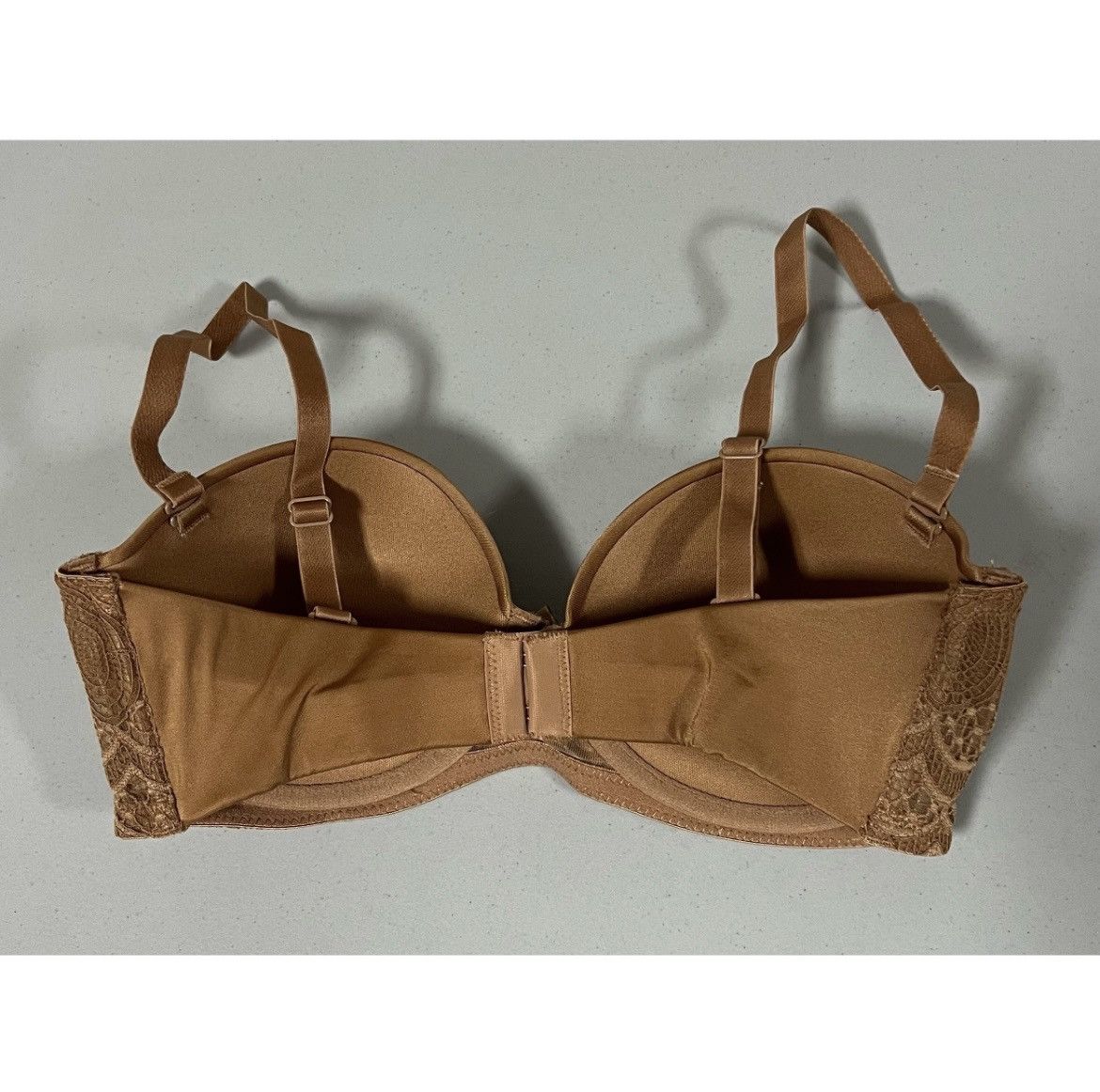 Vintage Auden Push-Up Lace Balconette Bra Bustier Lingerie Size 34C🤎 Size ONE SIZE - 2 Thumbnail