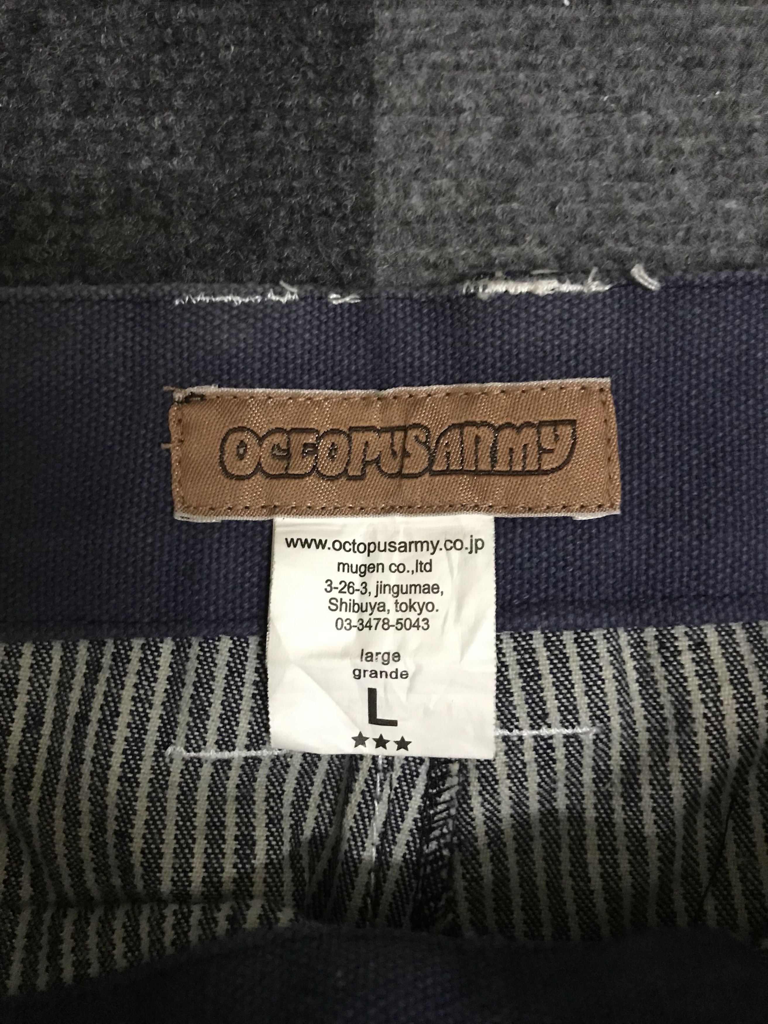 Japanese Brand D109 OCTOPUS ARMY Street Style Hickory Carpenter Pant Size US 34 / EU 50 - 9 Thumbnail
