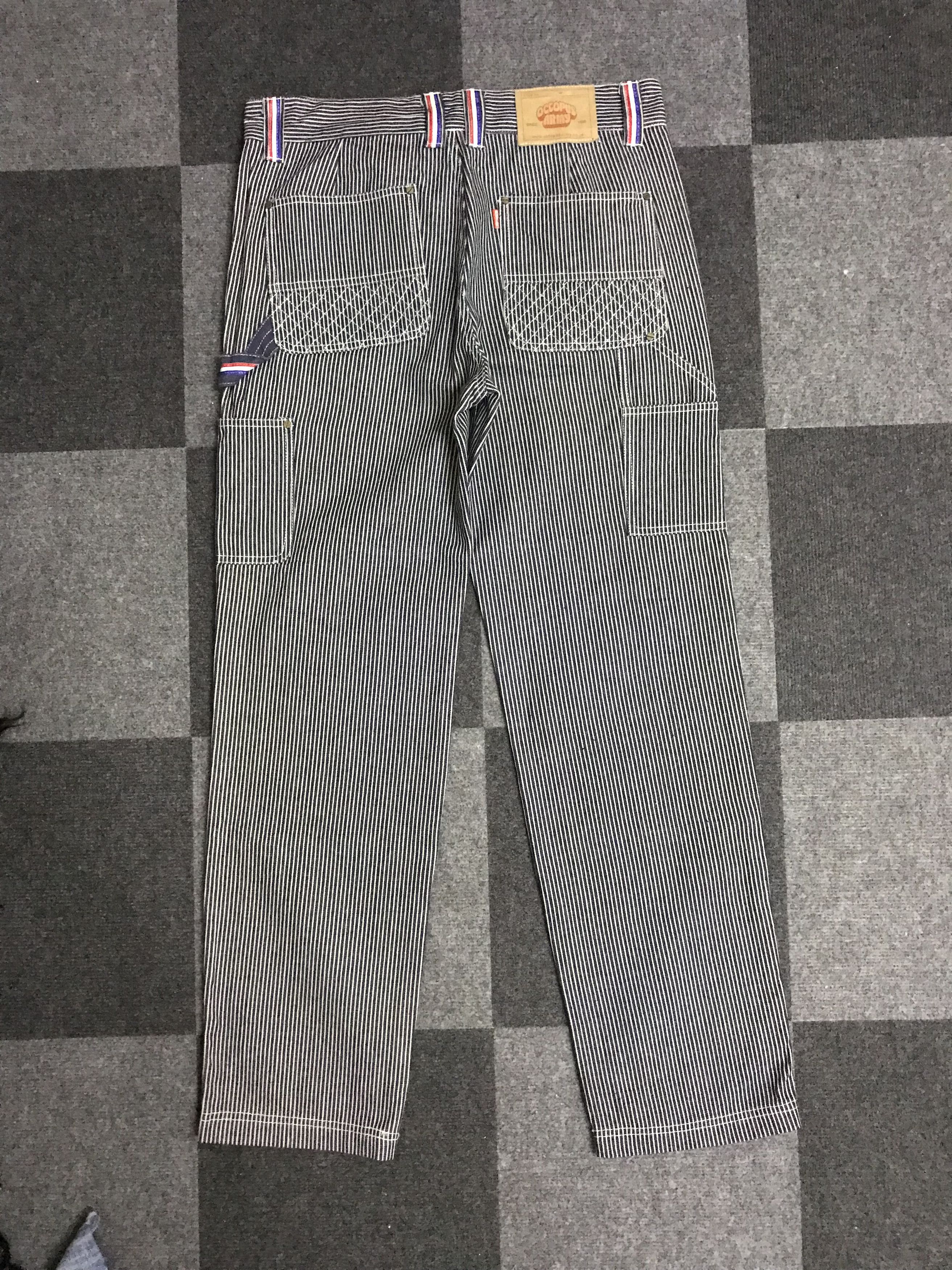 Japanese Brand D109 OCTOPUS ARMY Street Style Hickory Carpenter Pant Size US 34 / EU 50 - 10 Thumbnail