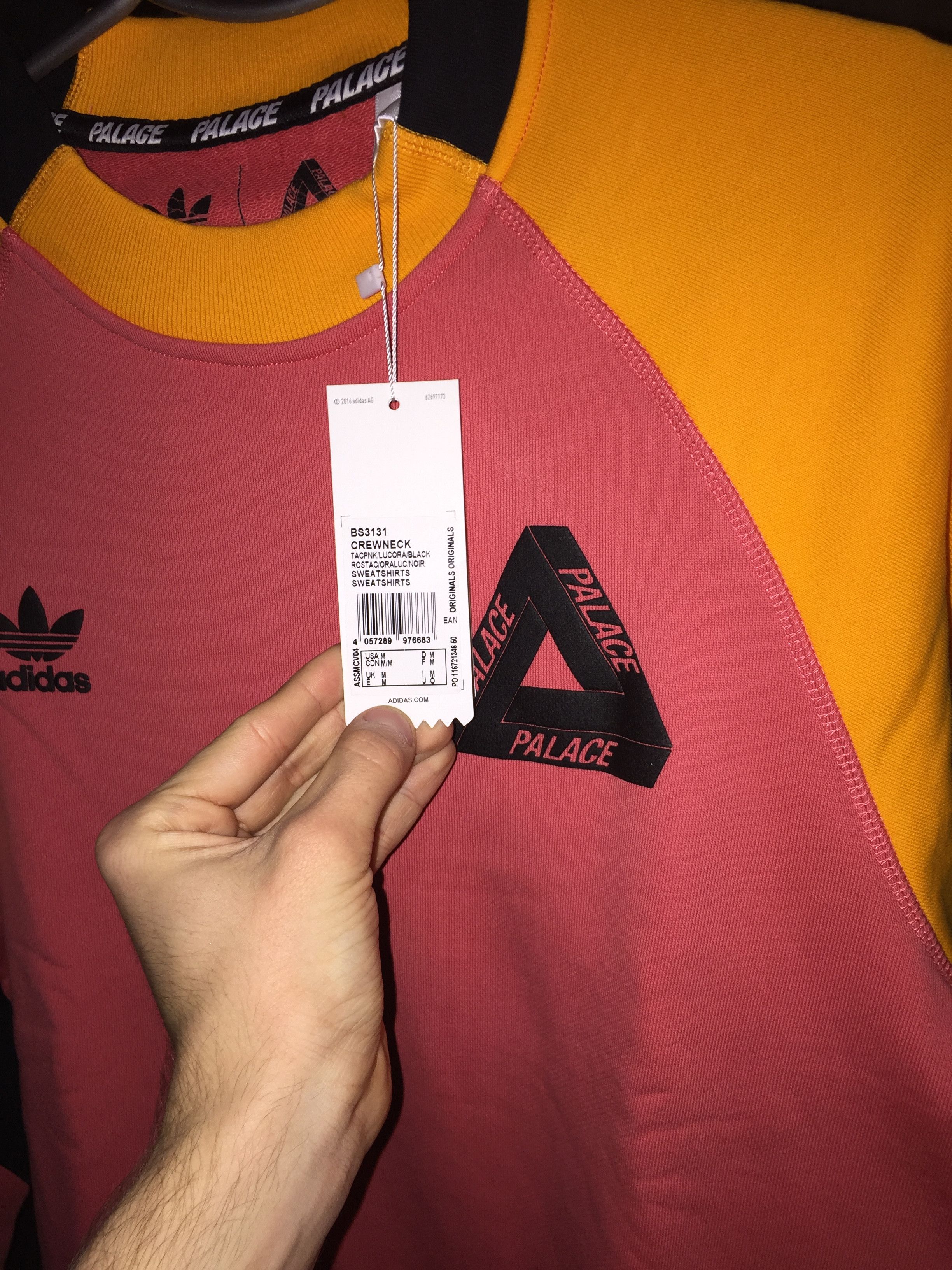 Adidas palace sweatshirt pink hotsell