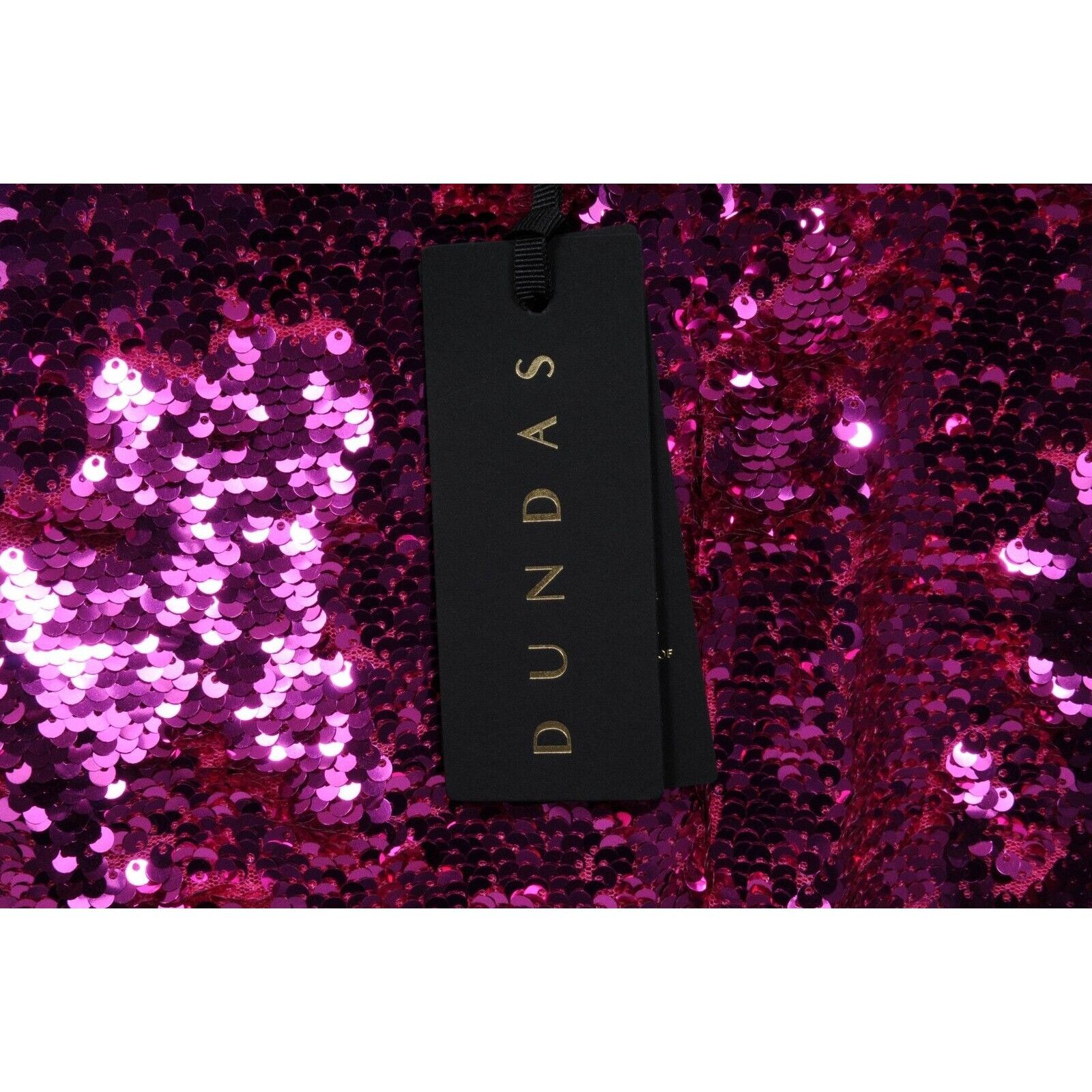 Other Dundas Sequin V Neck Silk Lined ZIp Blouse Top Size M / US 6-8 / IT 42-44 - 7 Thumbnail