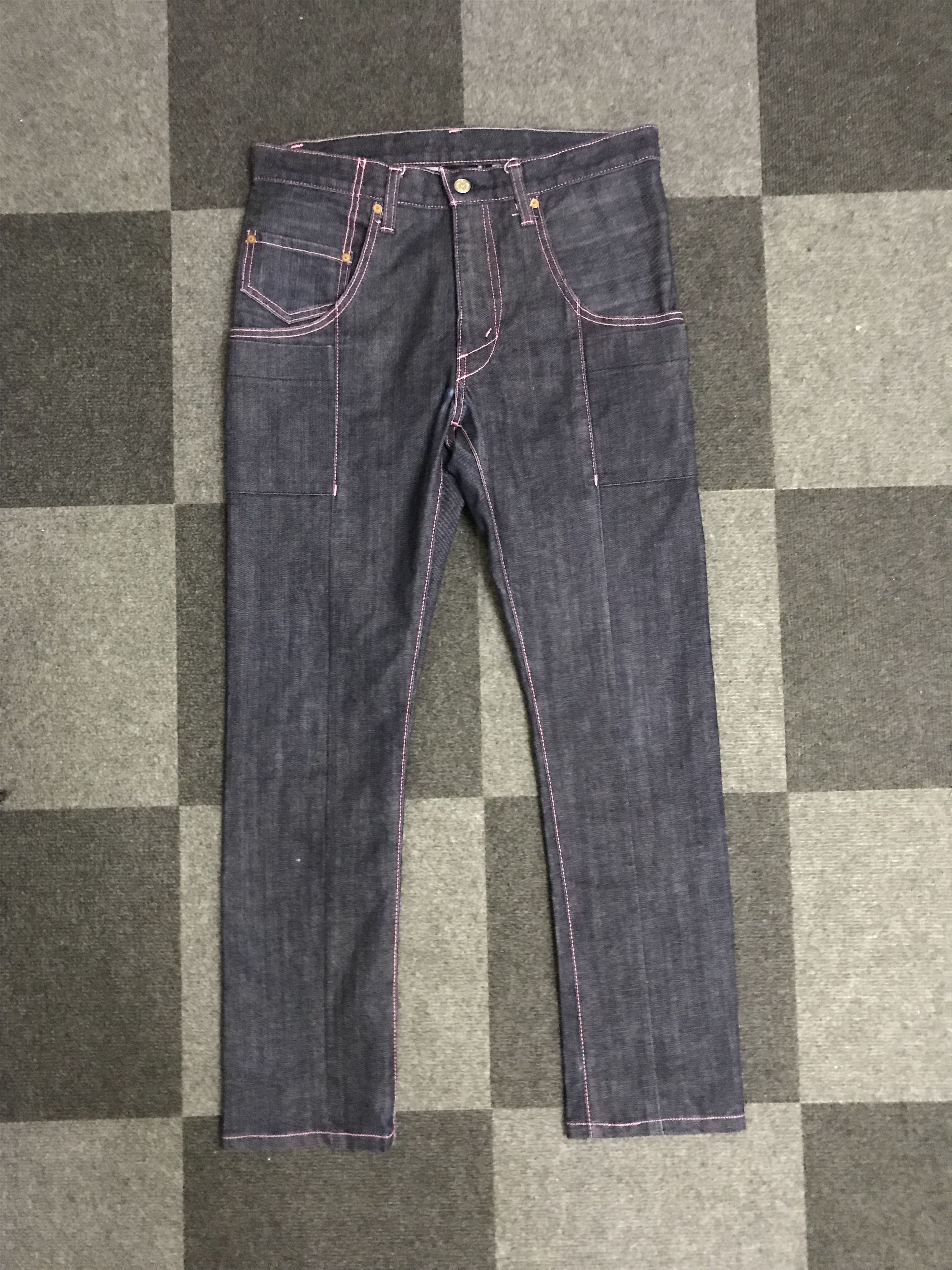Japanese Brand D111 GDC Japan Mutipockets Skinny Carpenter Pant Size US 31 - 1 Thumbnail