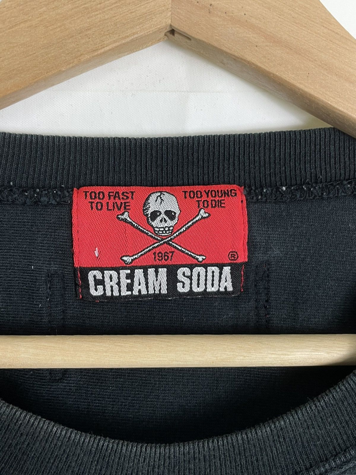 Japanese Brand Cream Soda Raglan Too Fast To Live, Too Young To Die Size US L / EU 52-54 / 3 - 4 Thumbnail