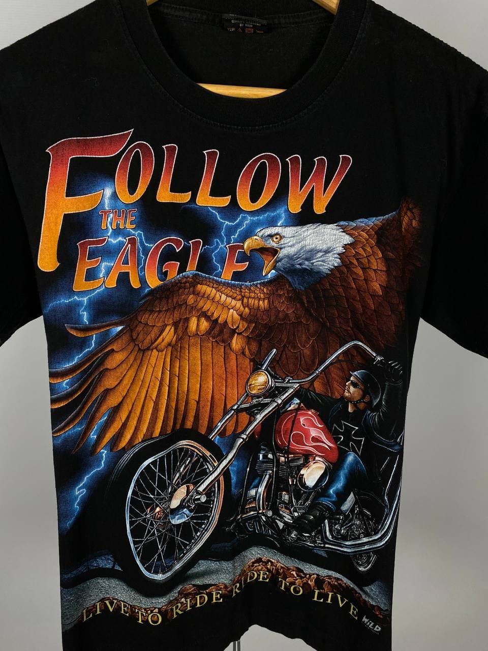 Band Tees Follow the eagle bike short sleeve T-shirt band tee size M Size US S / EU 44-46 / 1 - 3 Thumbnail