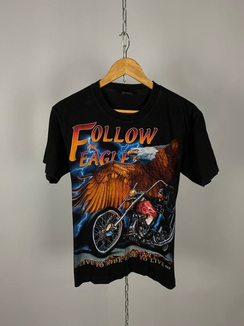 Band Tees Follow the eagle bike short sleeve T-shirt band tee size M Size US S / EU 44-46 / 1 - 1 Thumbnail