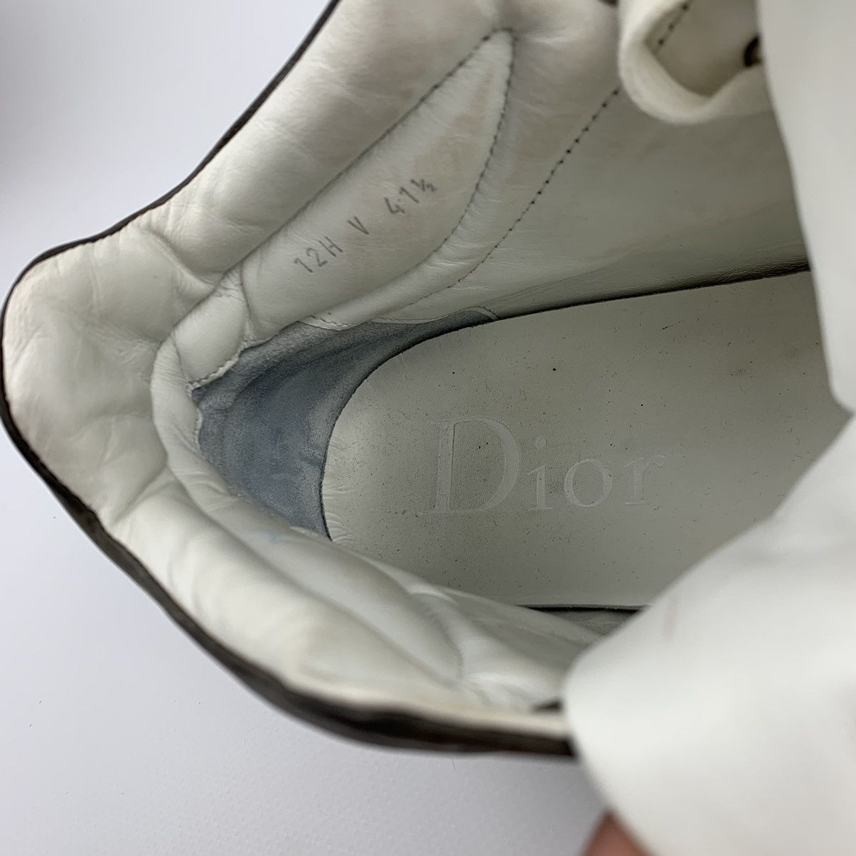 Dior Dior leather hi-top sneakers Size US 9.5 / EU 42-43 - 18 Thumbnail