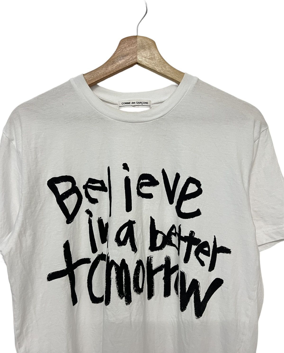 Comme des Garcons COMME des Garcons “Believe in a better tomorrow | Grailed