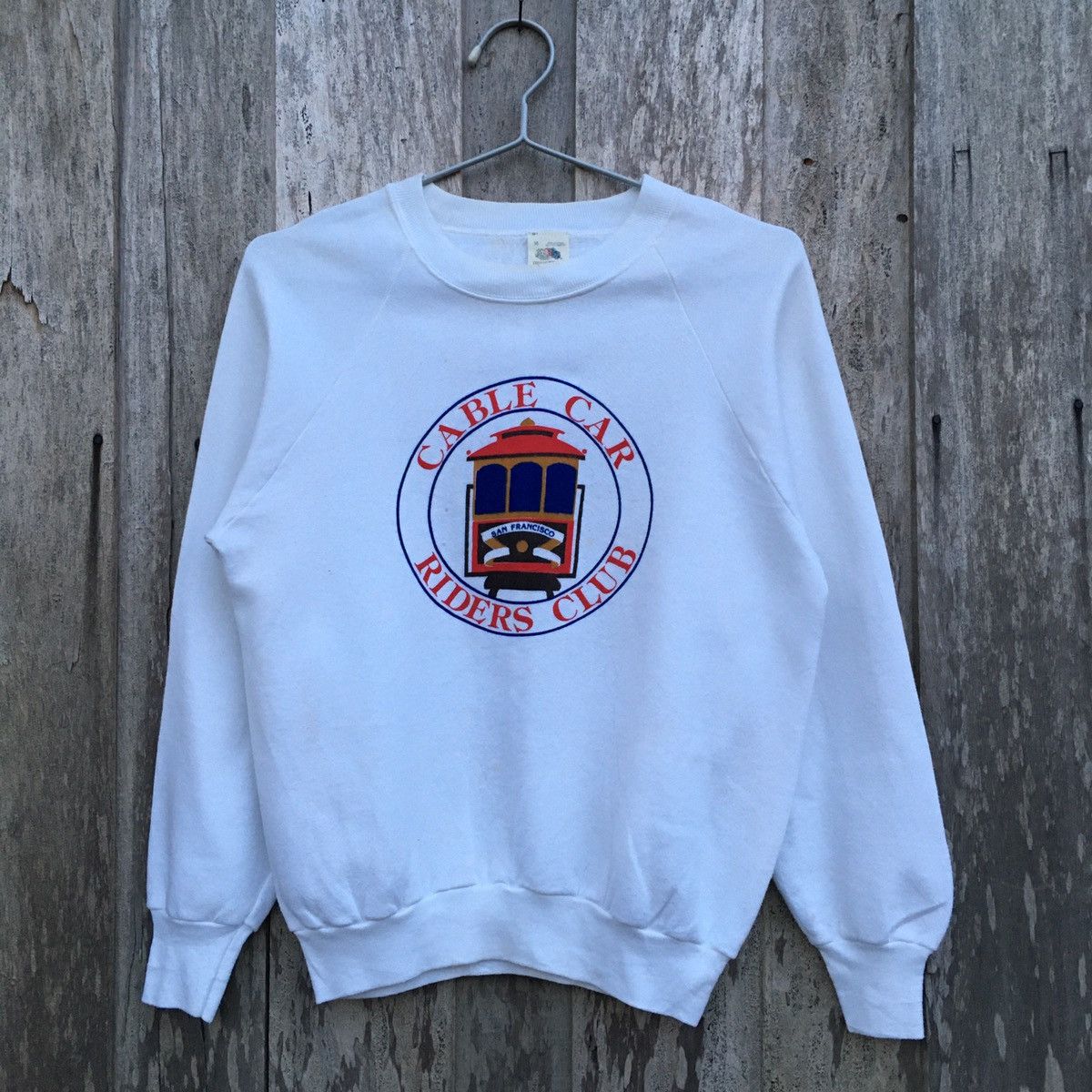 Fruit Of The Loom × Vintage Vintage Cable Car Riders Club Crewneck Sweatshirt Size M / US 6-8 / IT 42-44 - 1 Thumbnail