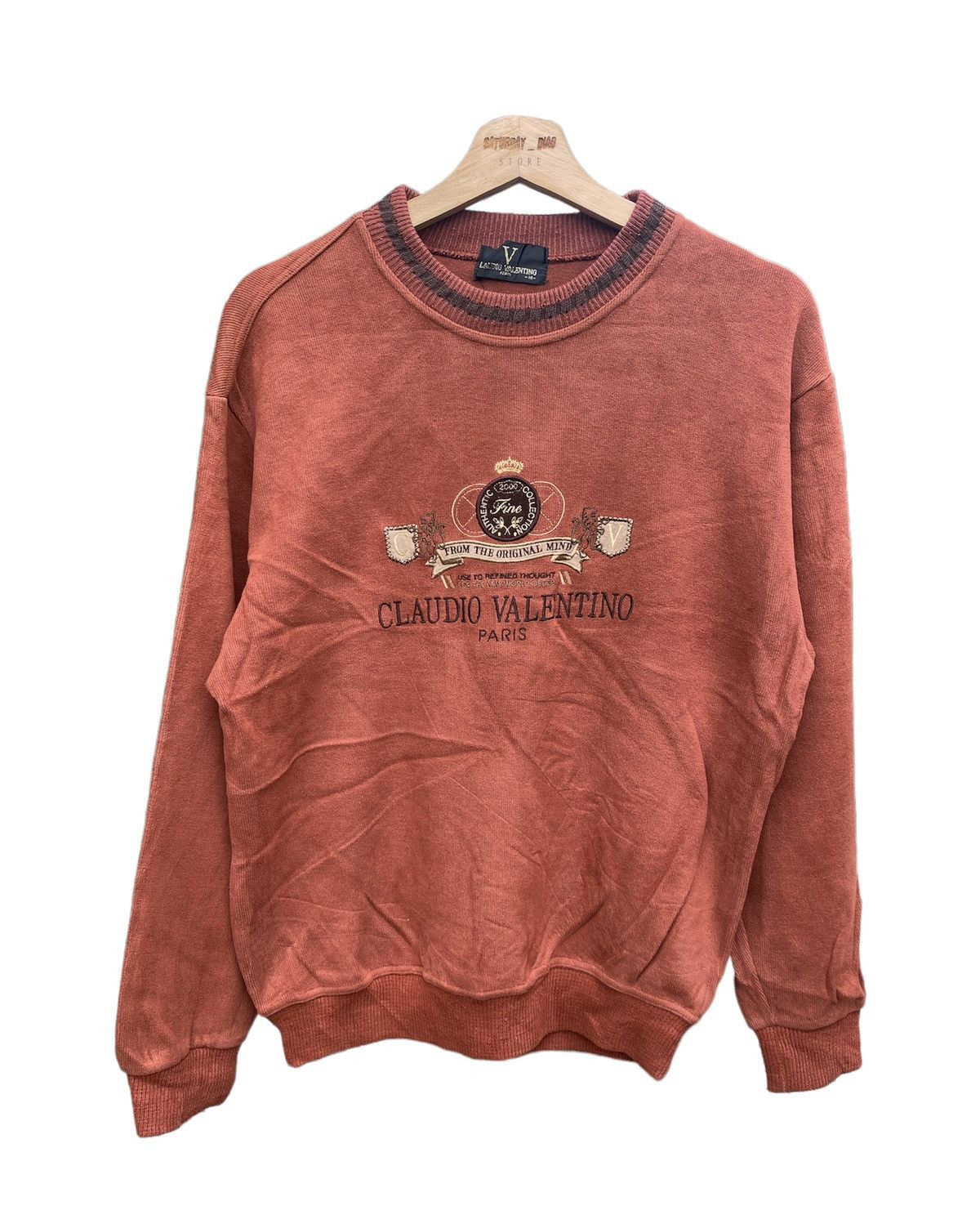 Vintage Cloudio Valentino Sweatshirt embroidery Logo