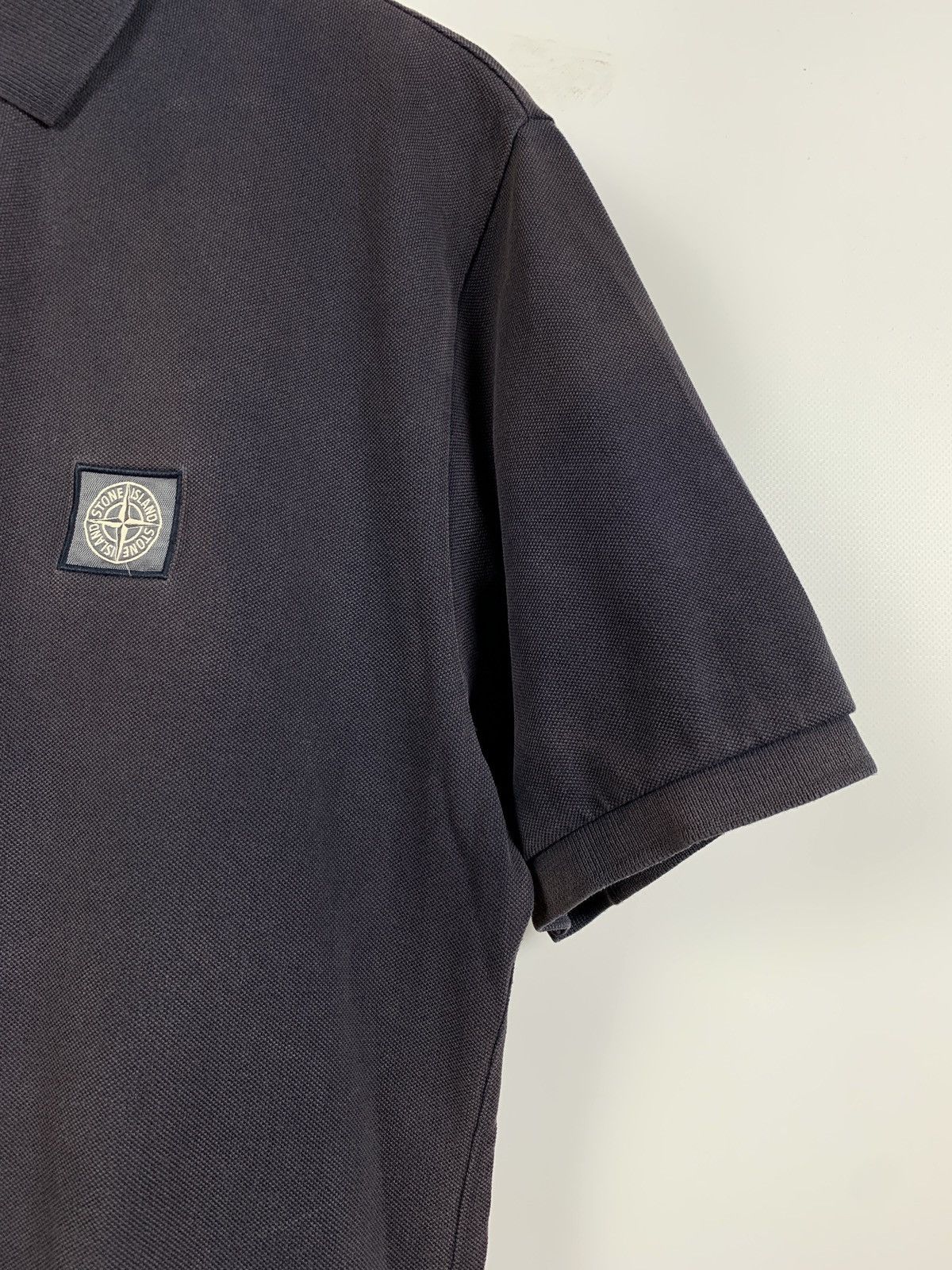 Stone Island Stone Island Patch Program Faded Navy Blue Polo T-Shirt Size US XL / EU 56 / 4 - 7 Thumbnail