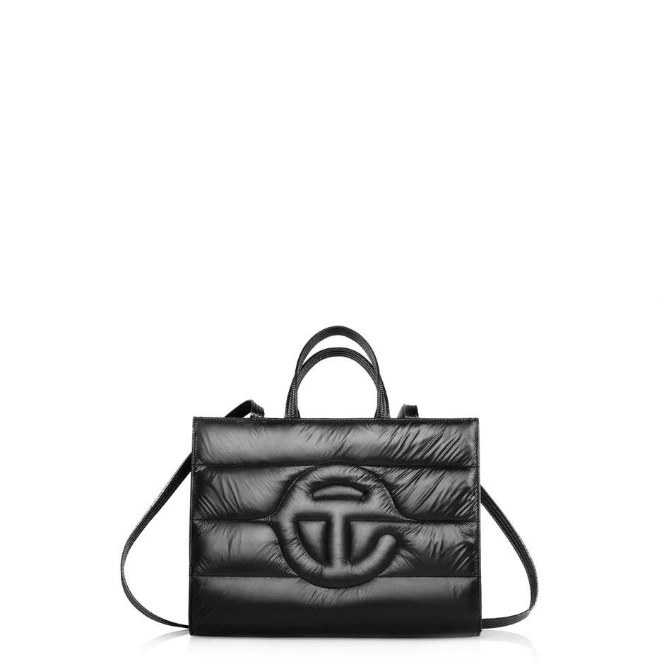 Moose Knuckles × Telfar MEDIUM PUFF SHOPPER (BLACK) Size ONE SIZE - 9 Thumbnail