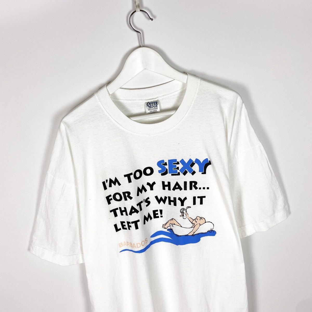 Vintage Vintage 90s I’m too sexy for my hair left me y2k Hype tee Size US XXL / EU 58 / 5 - 2 Thumbnail