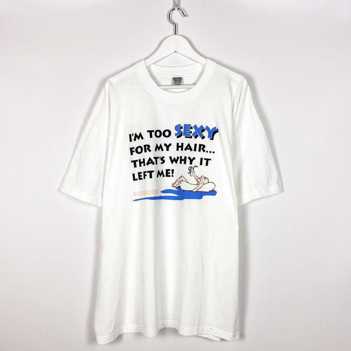 Vintage Vintage 90s I’m too sexy for my hair left me y2k Hype tee Size US XXL / EU 58 / 5 - 1 Thumbnail