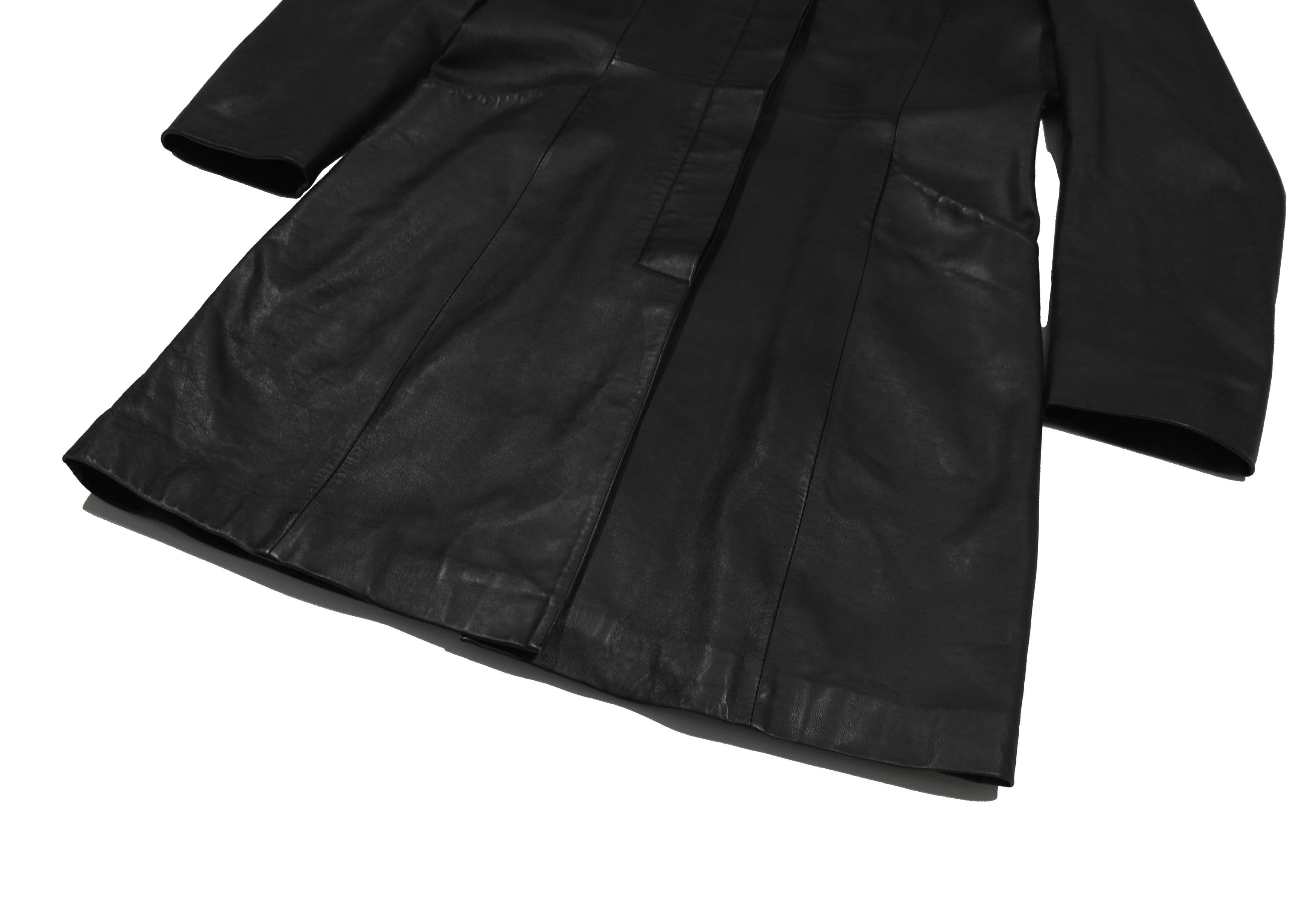Ferre Vintage Gianfranco Ferre Leather Coat Size L / US 10 / IT 46 - 5 Thumbnail