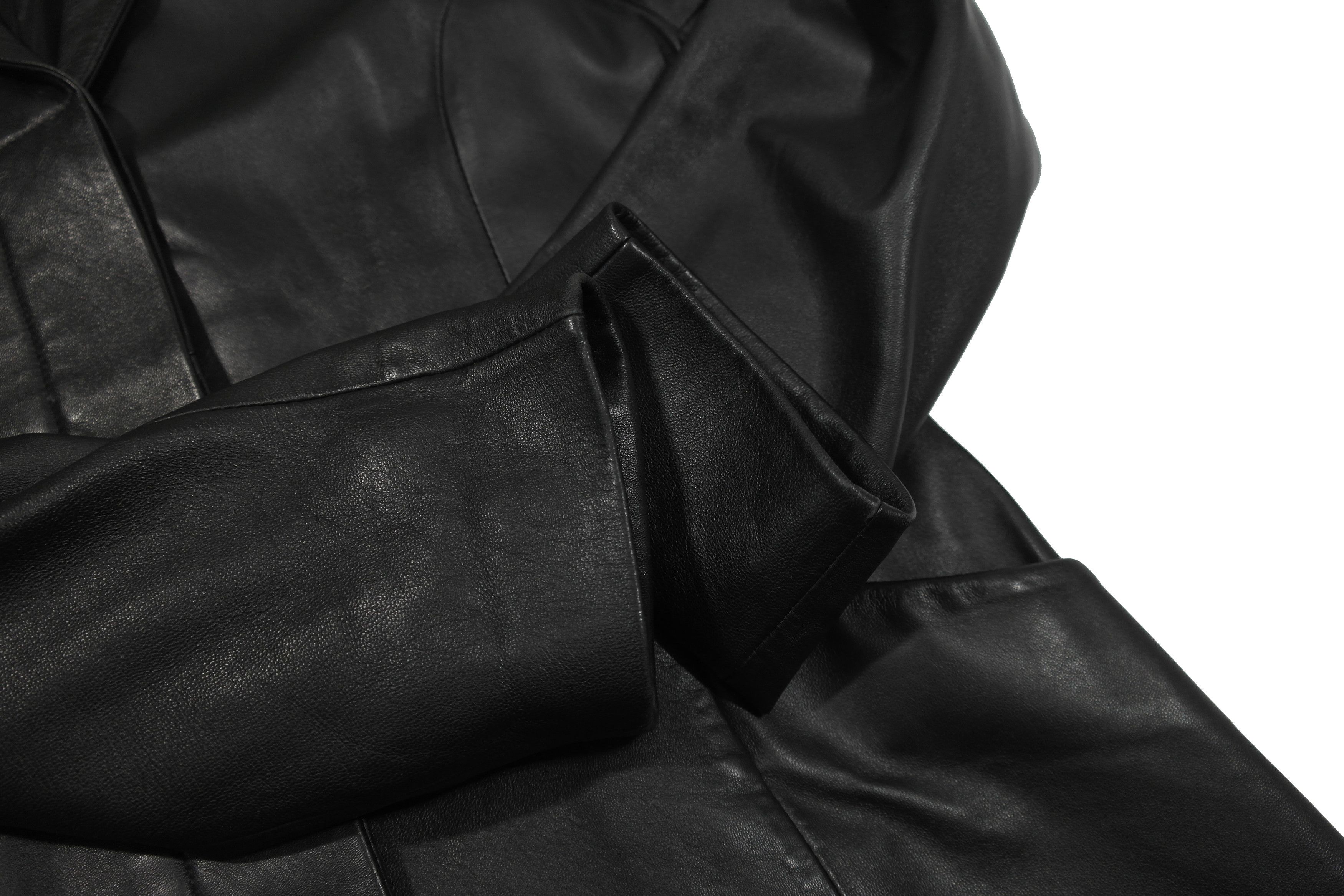 Ferre Vintage Gianfranco Ferre Leather Coat Size L / US 10 / IT 46 - 7 Thumbnail