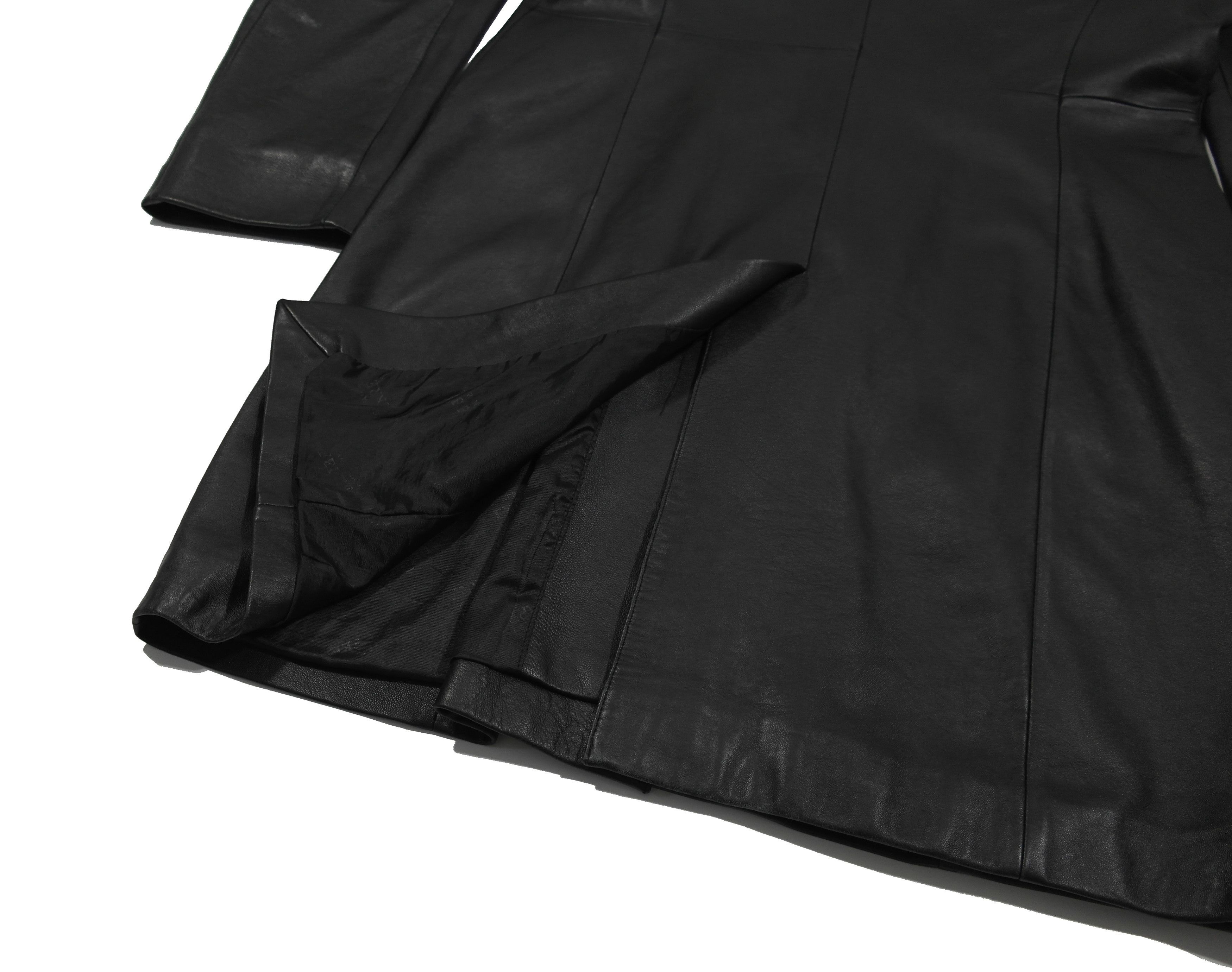 Ferre Vintage Gianfranco Ferre Leather Coat Size L / US 10 / IT 46 - 8 Thumbnail
