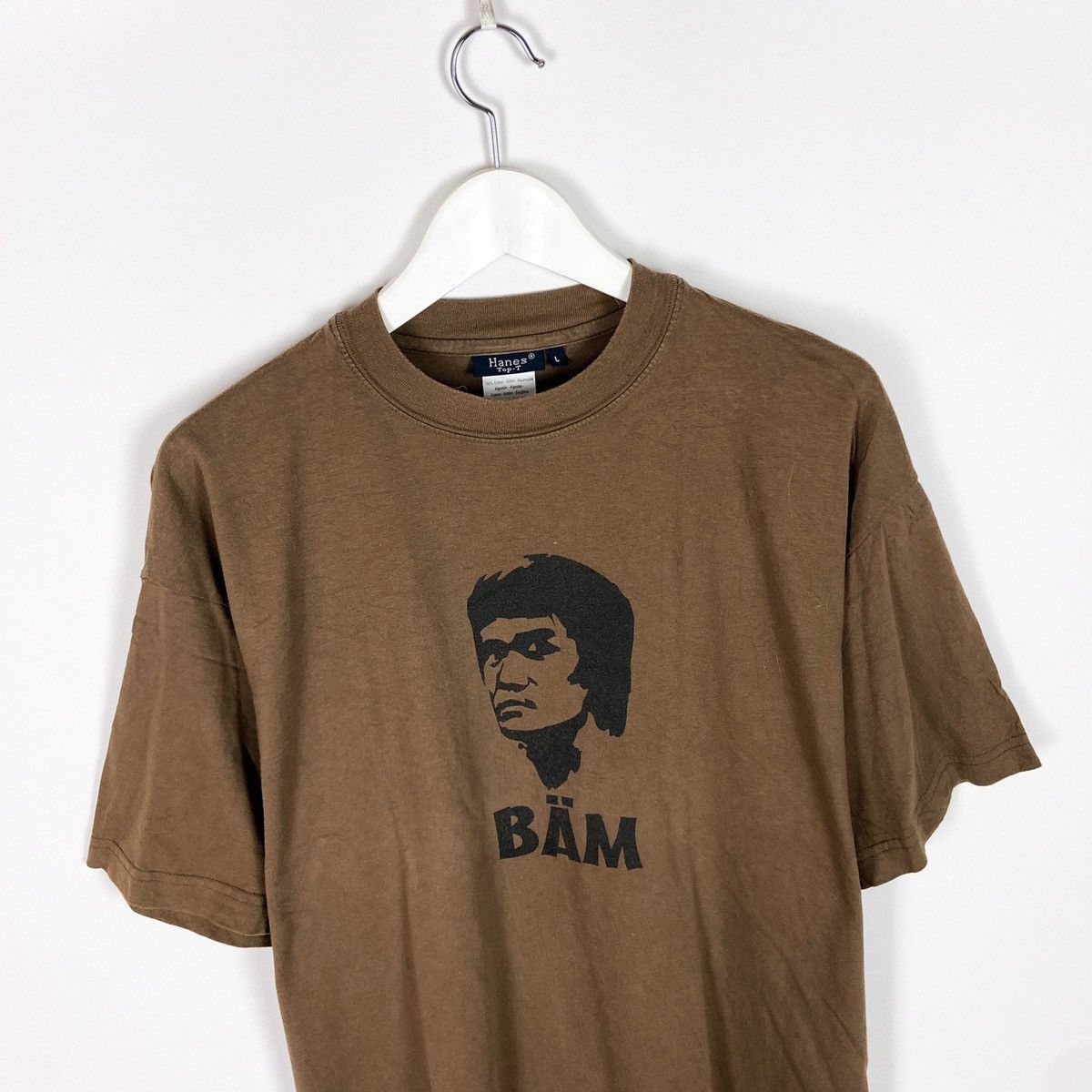 Vintage Vintage 90s Bruce Lee BÄM tee fighter Hanes street fighter Size US L / EU 52-54 / 3 - 2 Thumbnail