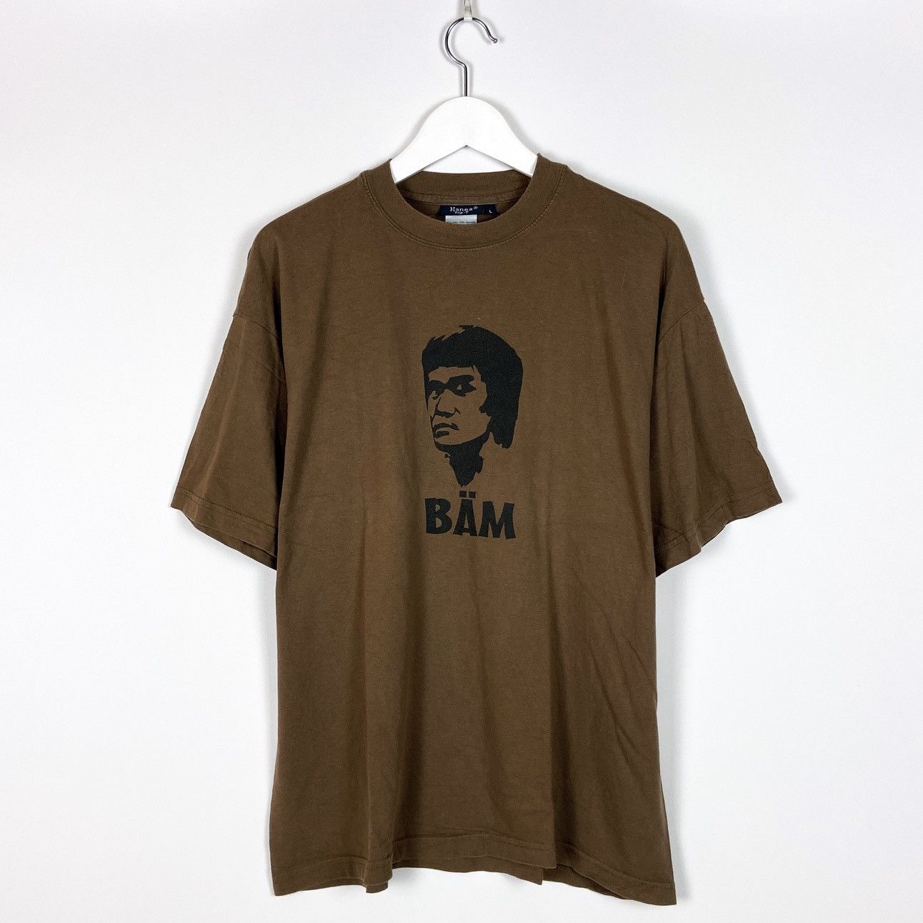 Vintage Vintage 90s Bruce Lee BÄM tee fighter Hanes street fighter Size US L / EU 52-54 / 3 - 1 Thumbnail