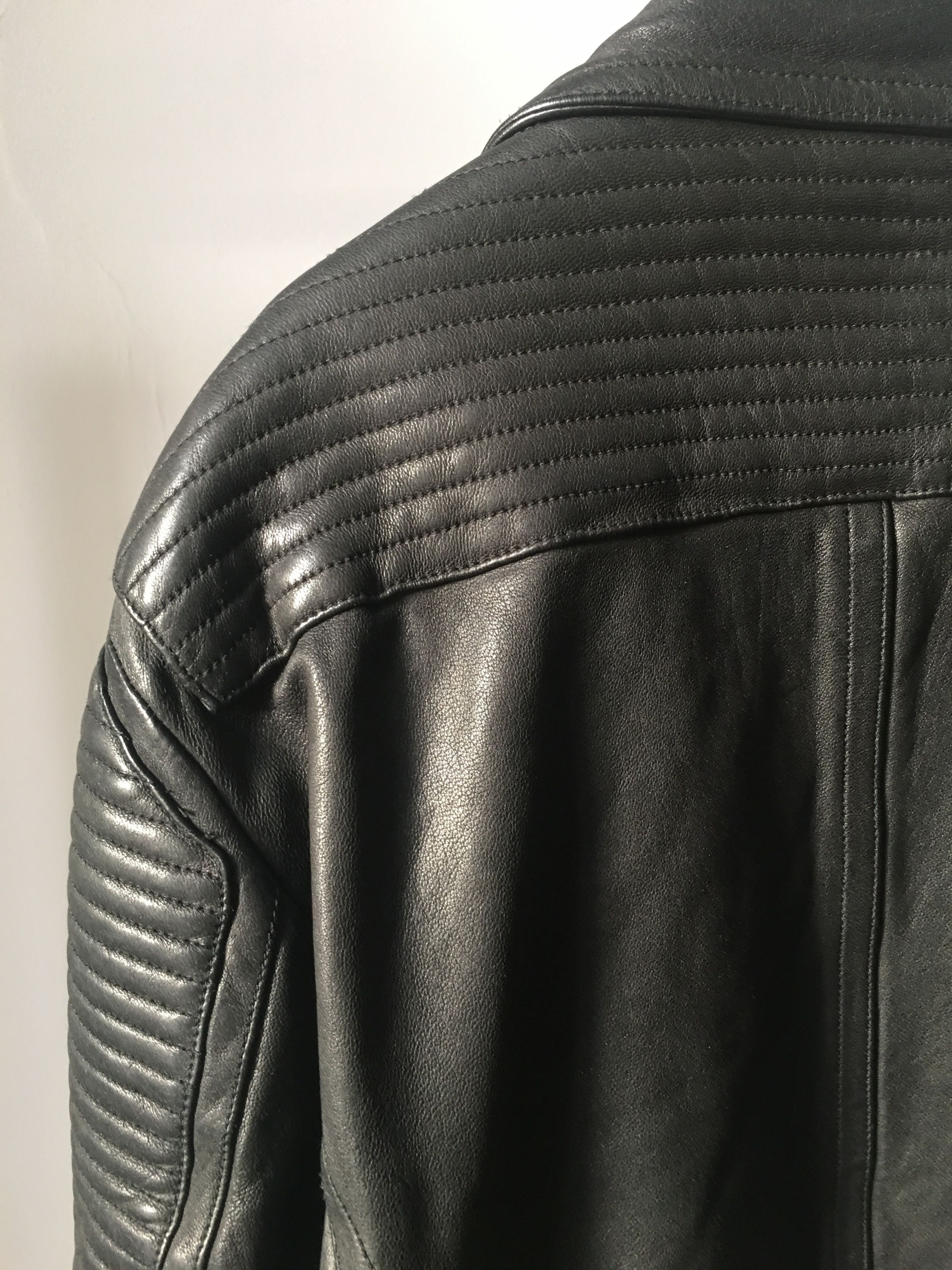 Burberry Prorsum SS11 Quilted Panel Biker Leather Jacket Perfecto Size US L / EU 52-54 / 3 - 7 Thumbnail
