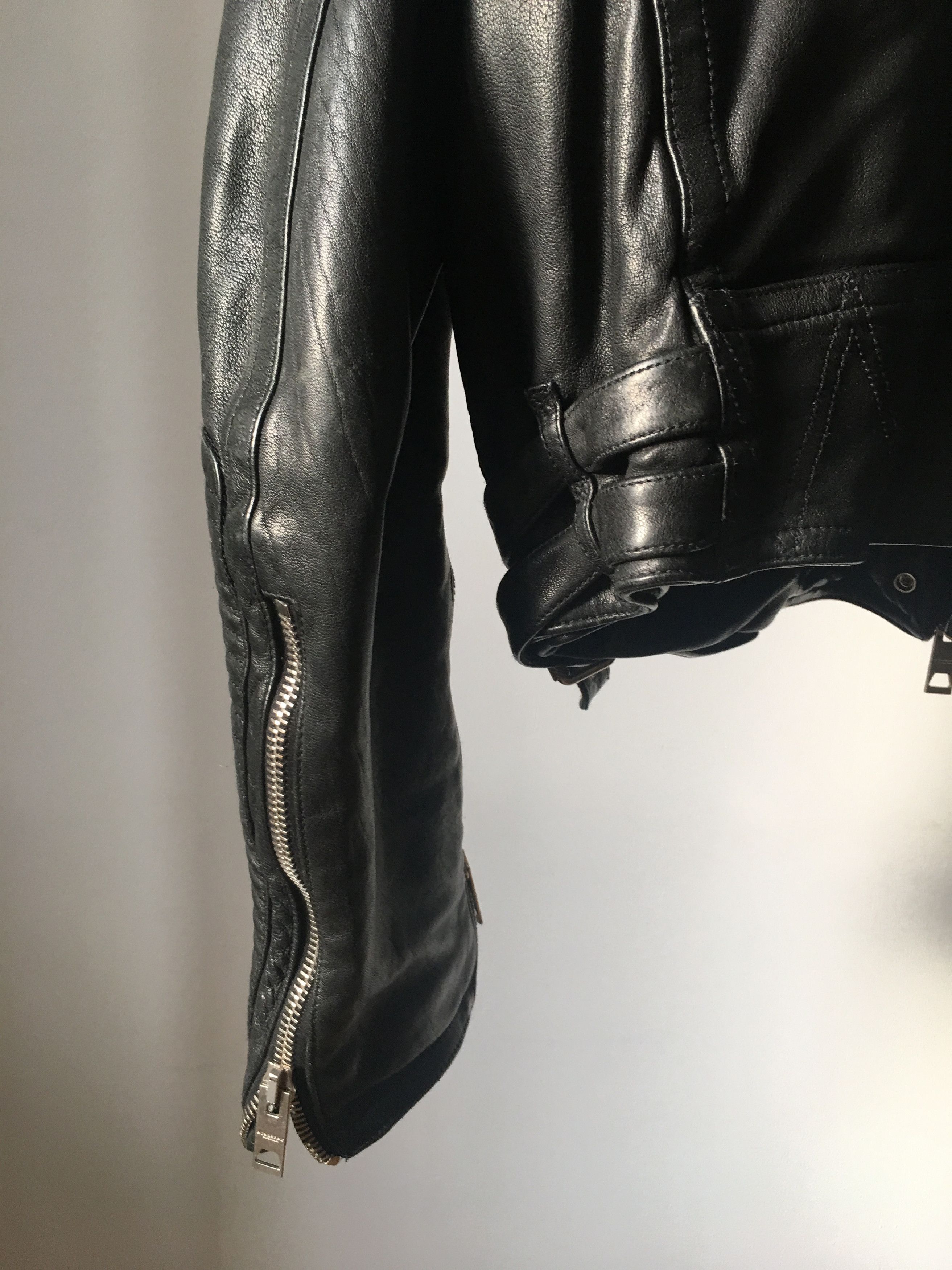 Burberry Prorsum SS11 Quilted Panel Biker Leather Jacket Perfecto Size US L / EU 52-54 / 3 - 6 Thumbnail